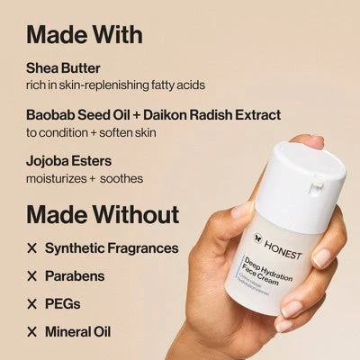 Honest Beauty Deep Hydration Face Cream with Shea Butter 1.7 fl oz - Missing Box - Image 7