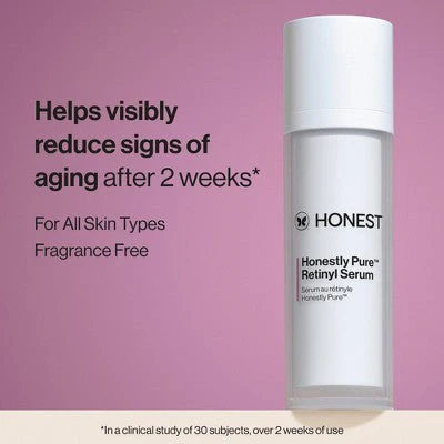 Honest Beauty Honestly Pure Retinyl Serum with Retinyl Linoleate 1.0 fl oz - New - Image 3