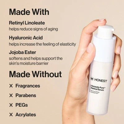 Honest Beauty Honestly Pure Retinyl Serum with Retinyl Linoleate 1.0 fl oz - New - Image 6
