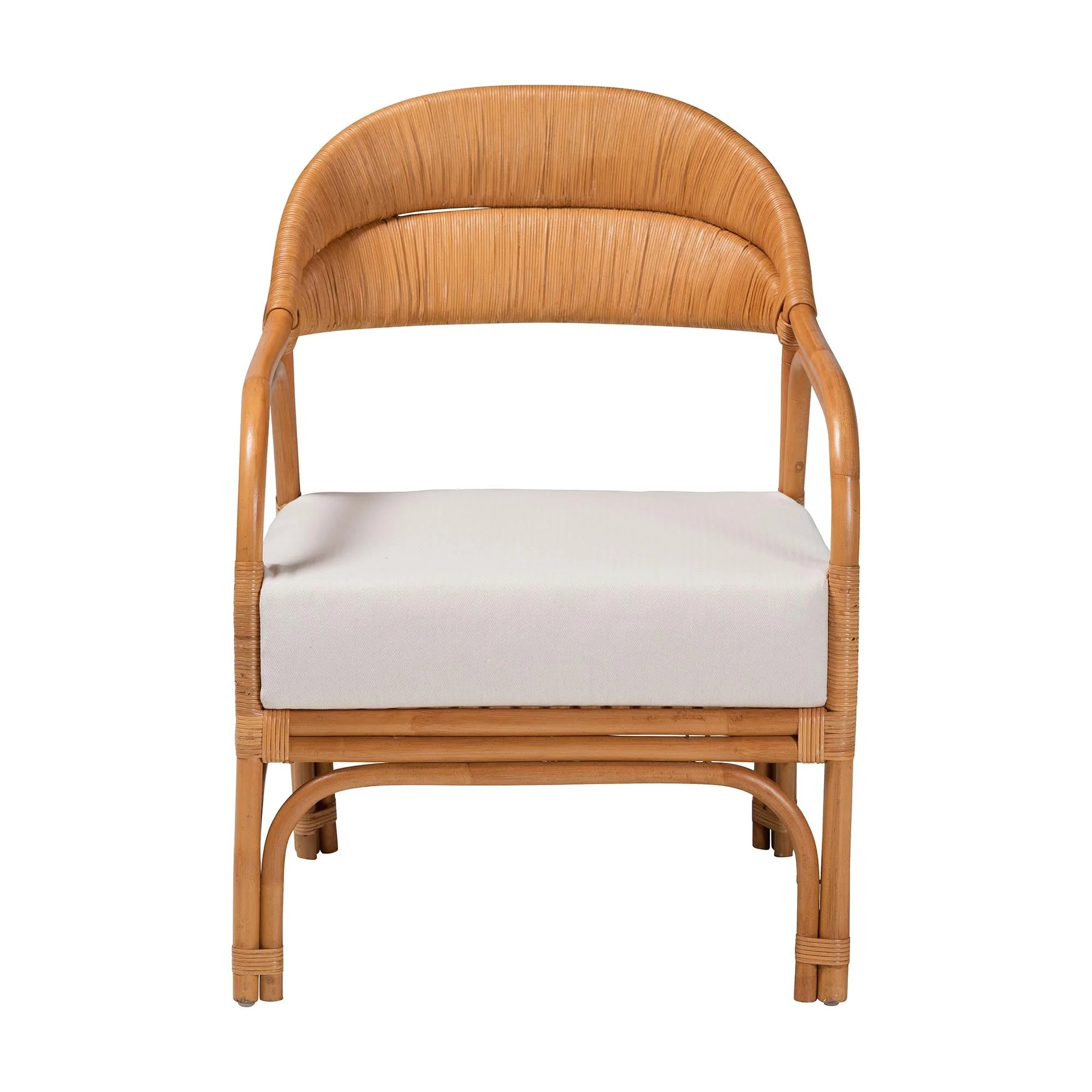 Honey Rattan Accent Chair - Image 4