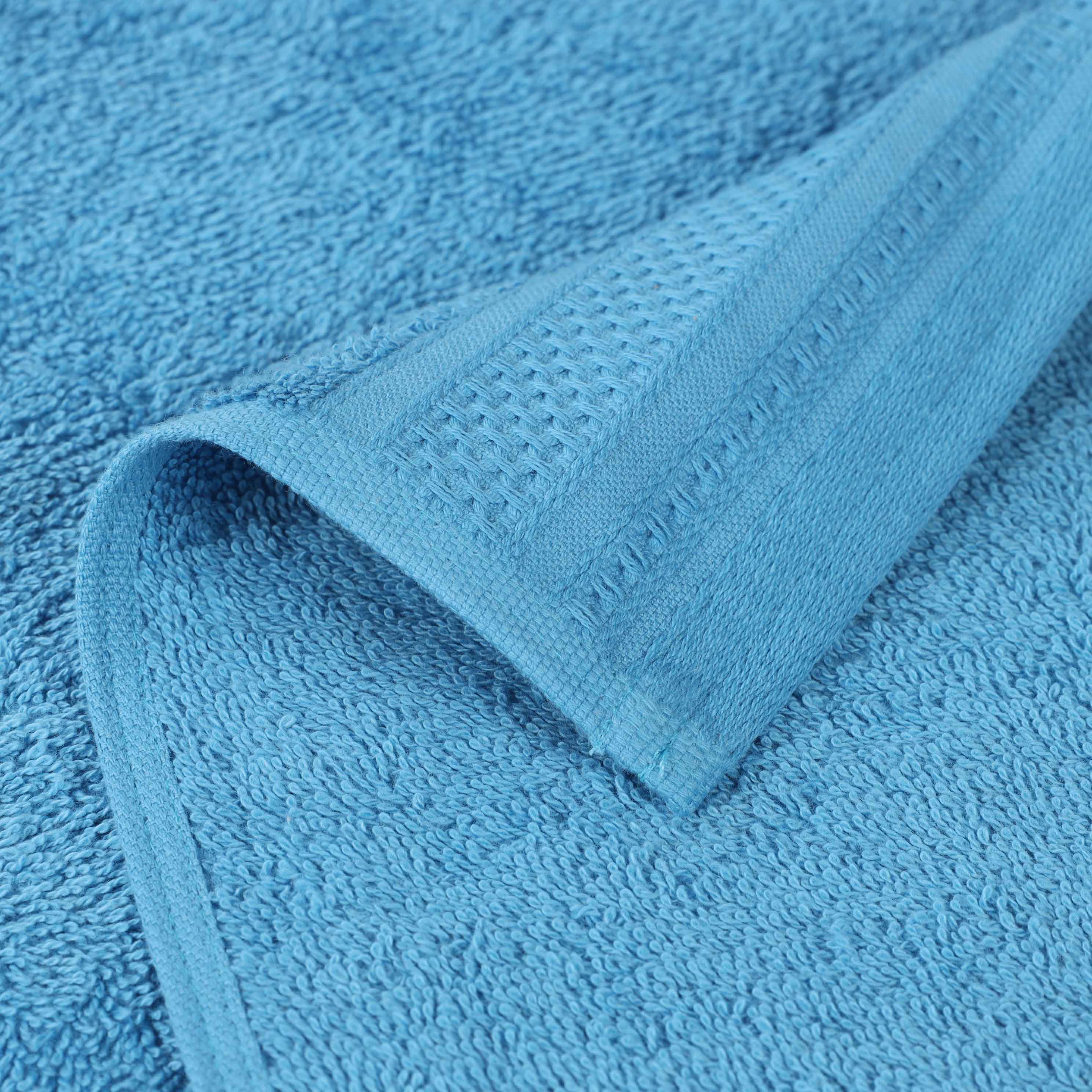 Honeycomb Textured Waffle Border Cotton Bath Towels, Set of 4 - Image 14