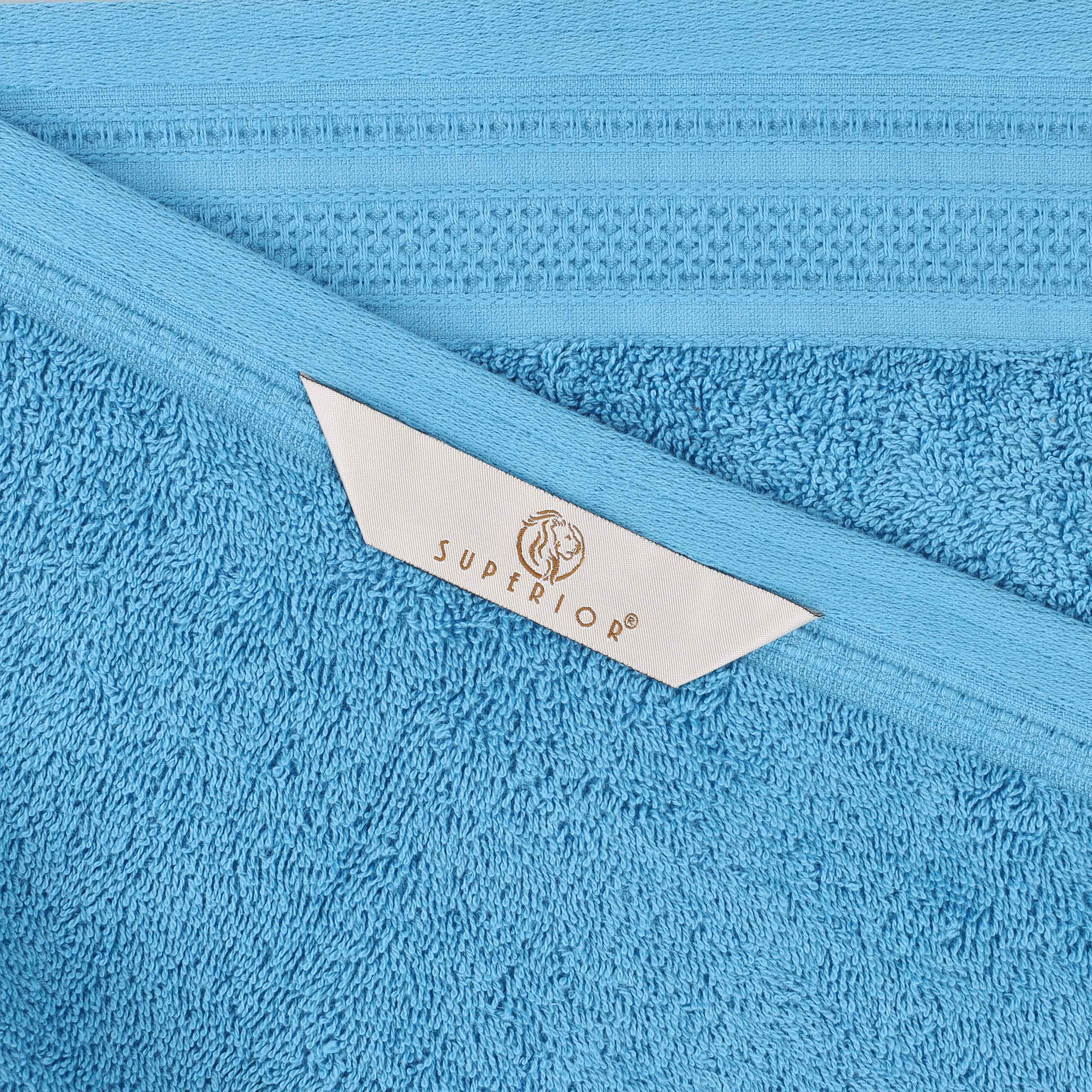 Honeycomb Textured Waffle Border Cotton Bath Towels, Set of 4 - Image 16