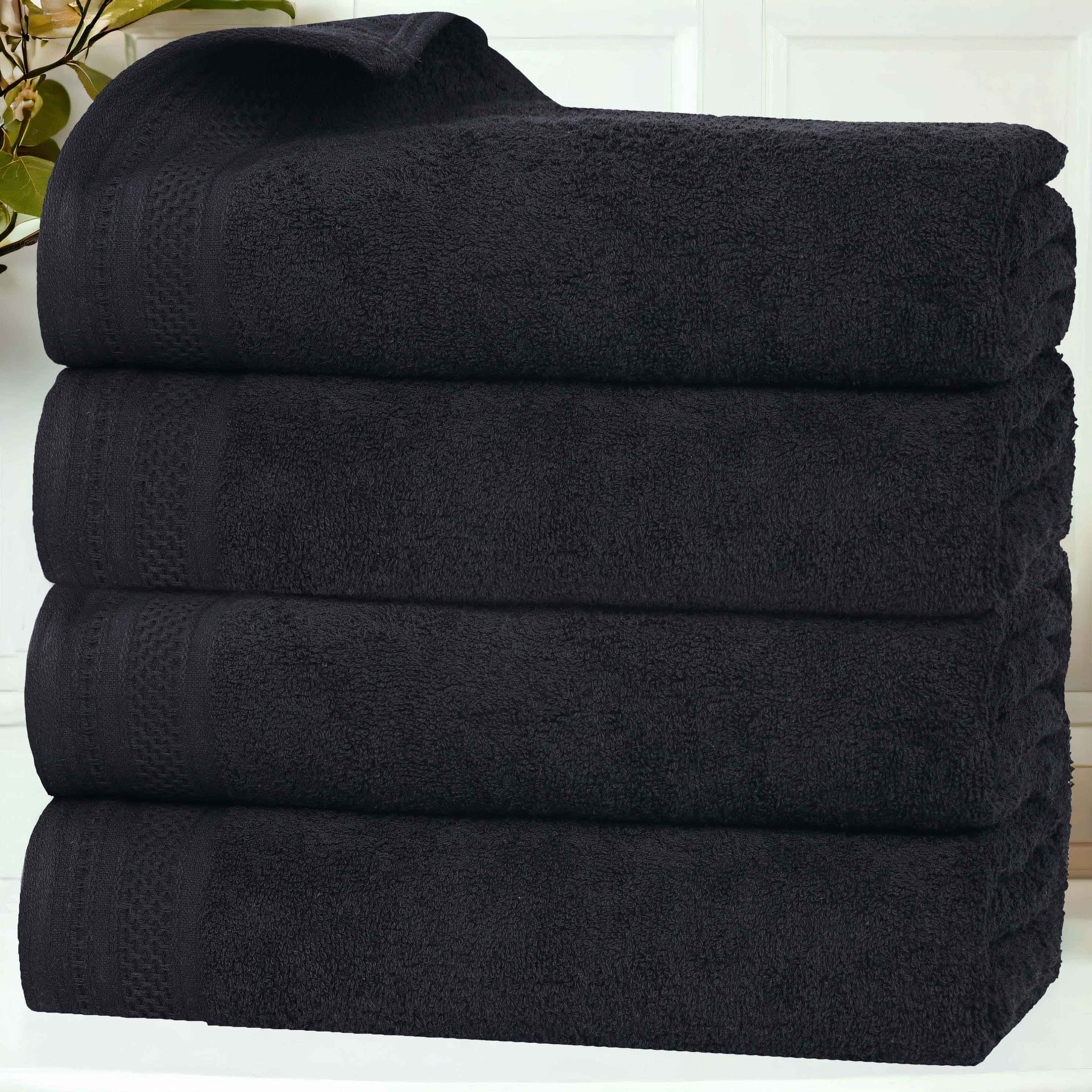 Honeycomb Textured Waffle Border Cotton Bath Towels, Set of 4 - Image 19