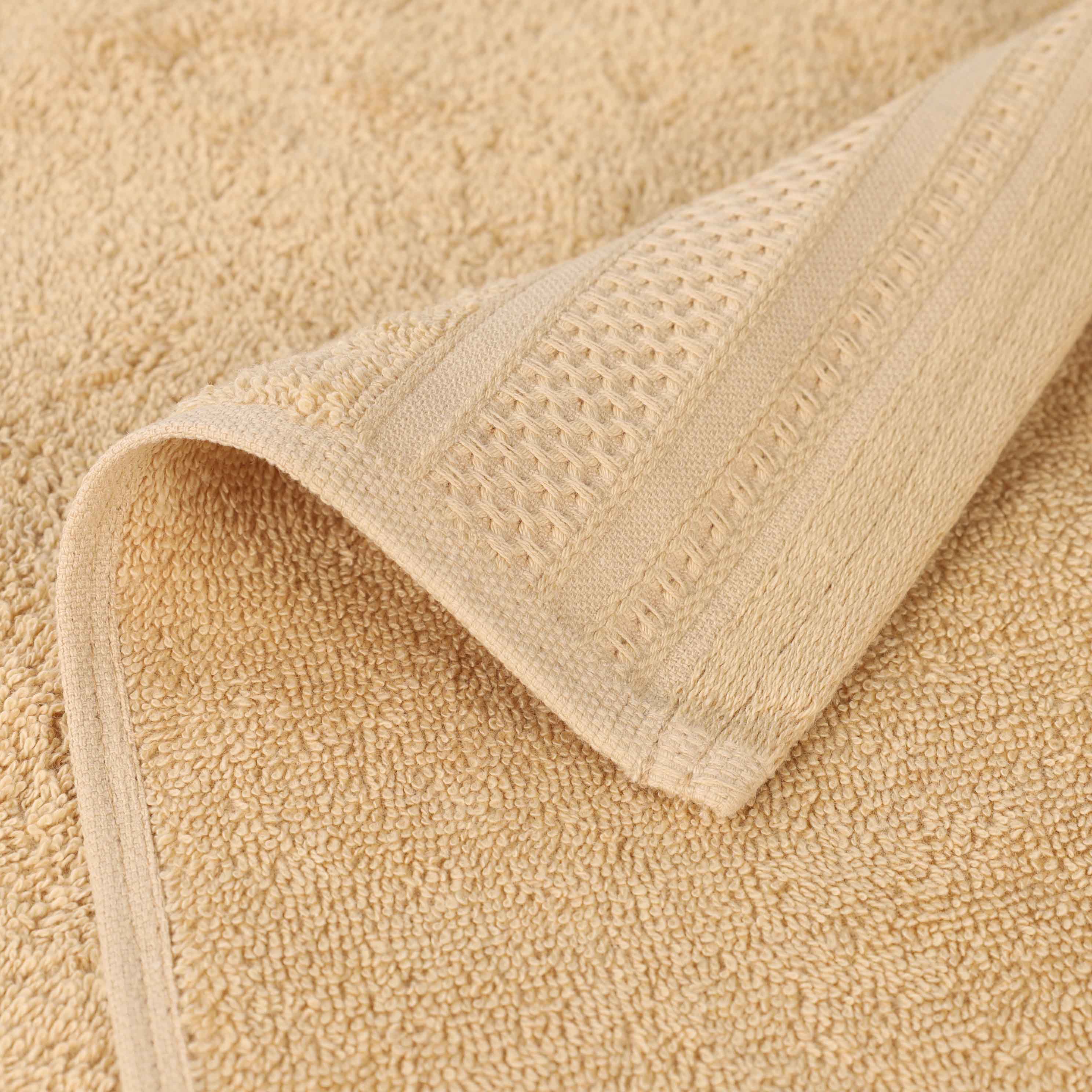 Honeycomb Textured Waffle Border Cotton Bath Towels, Set of 4 - Image 32