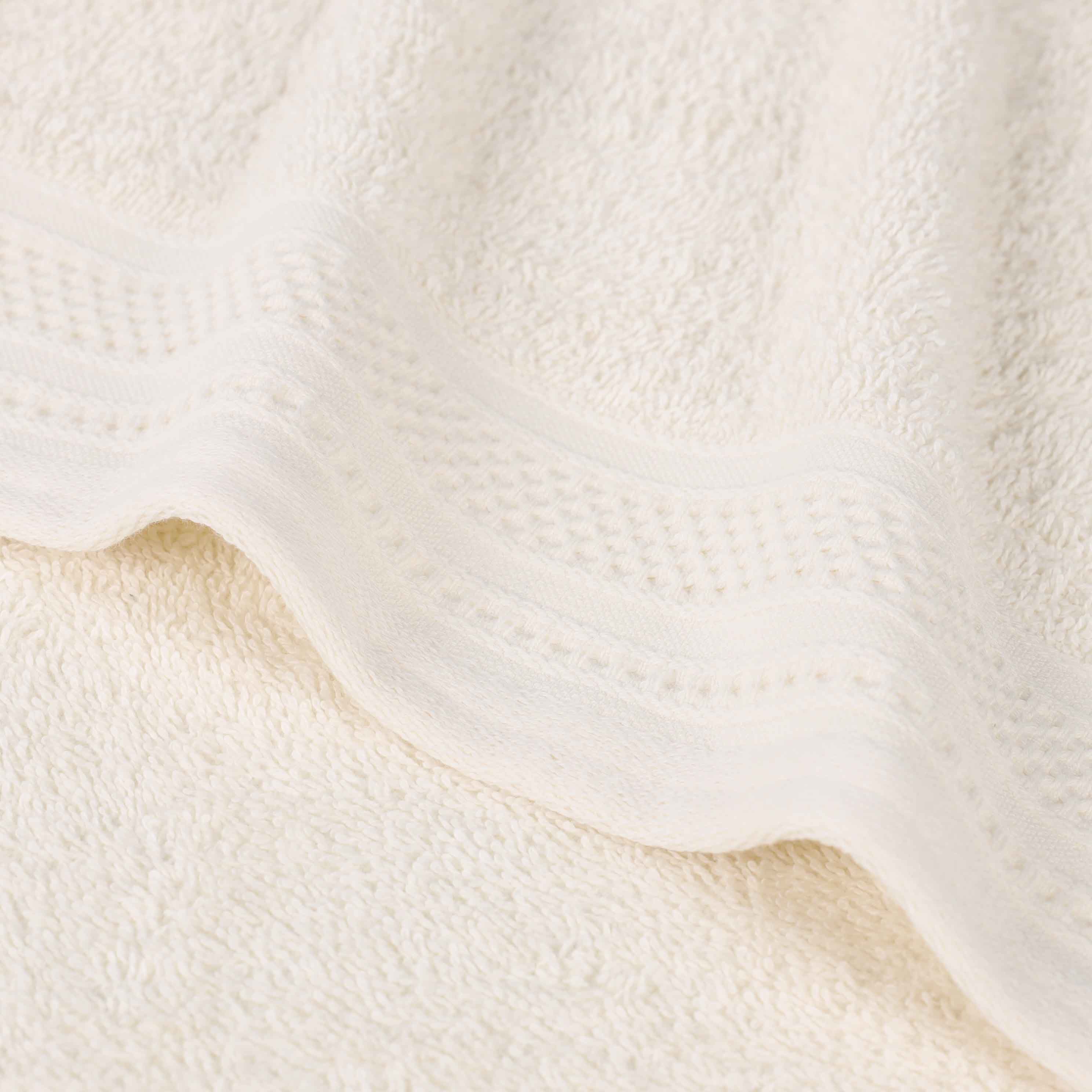 Honeycomb Textured Waffle Border Cotton Bath Towels, Set of 4 - Image 51