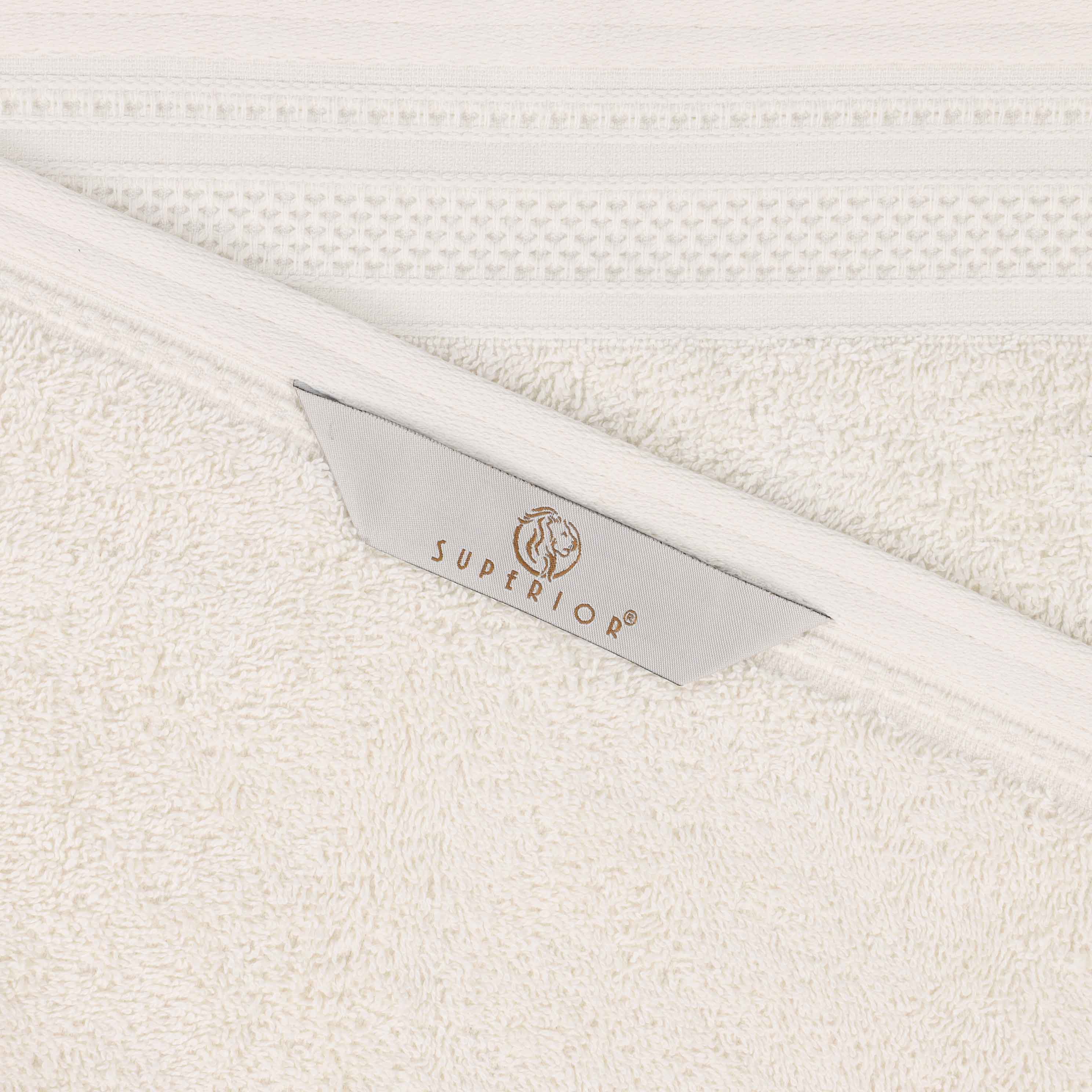 Honeycomb Textured Waffle Border Cotton Bath Towels, Set of 4 - Image 52