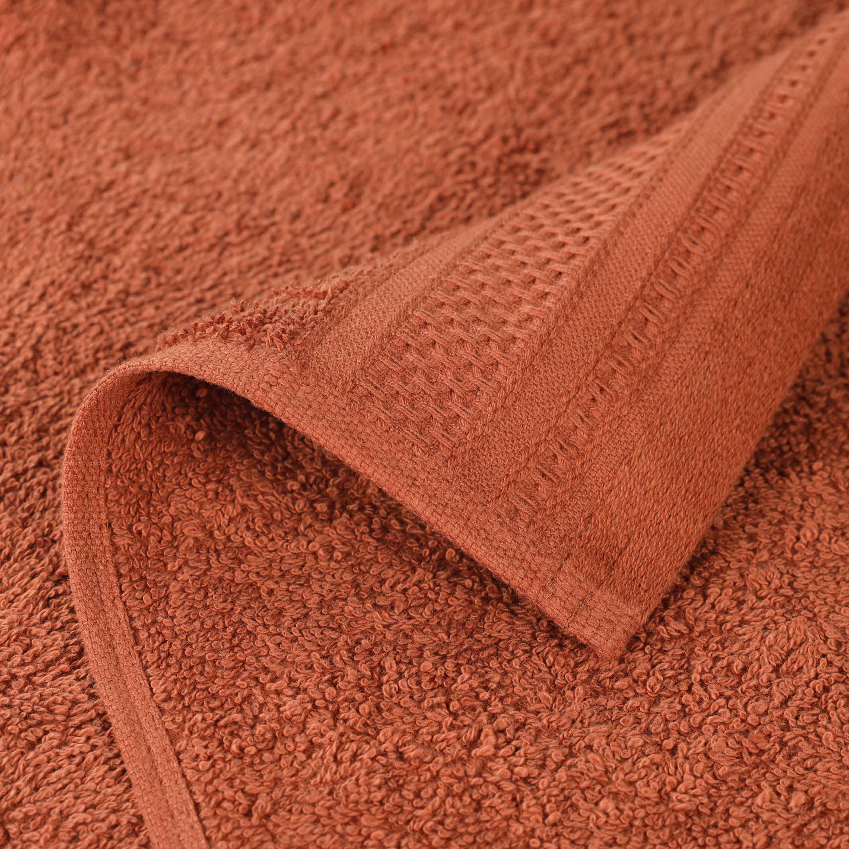Honeycomb Textured Waffle Border Cotton Bath Towels, Set of 4 - Image 59