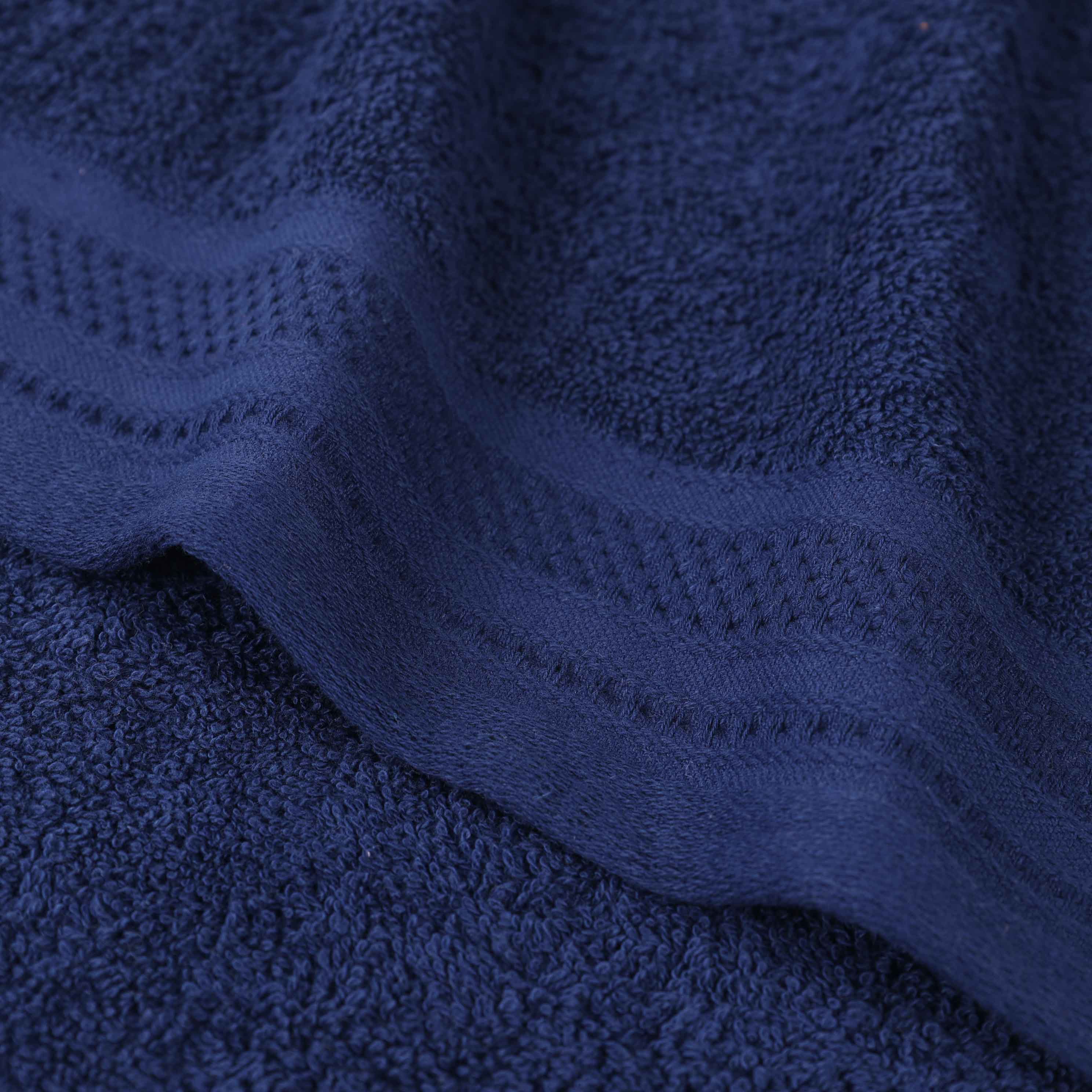 Honeycomb Textured Waffle Border Cotton Bath Towels, Set of 4 - Image 6