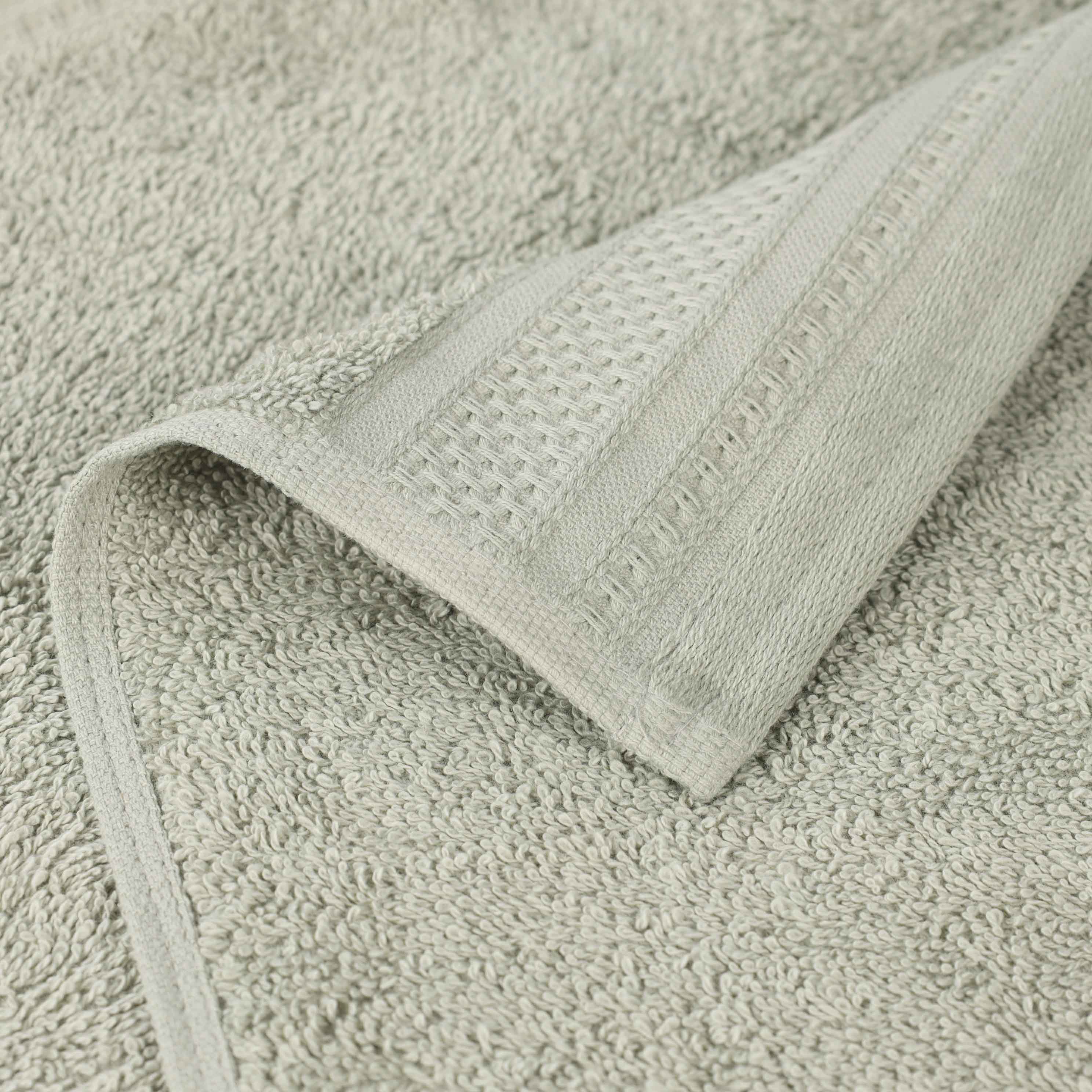 Honeycomb Textured Waffle Border Cotton Bath Towels, Set of 4 - Image 68