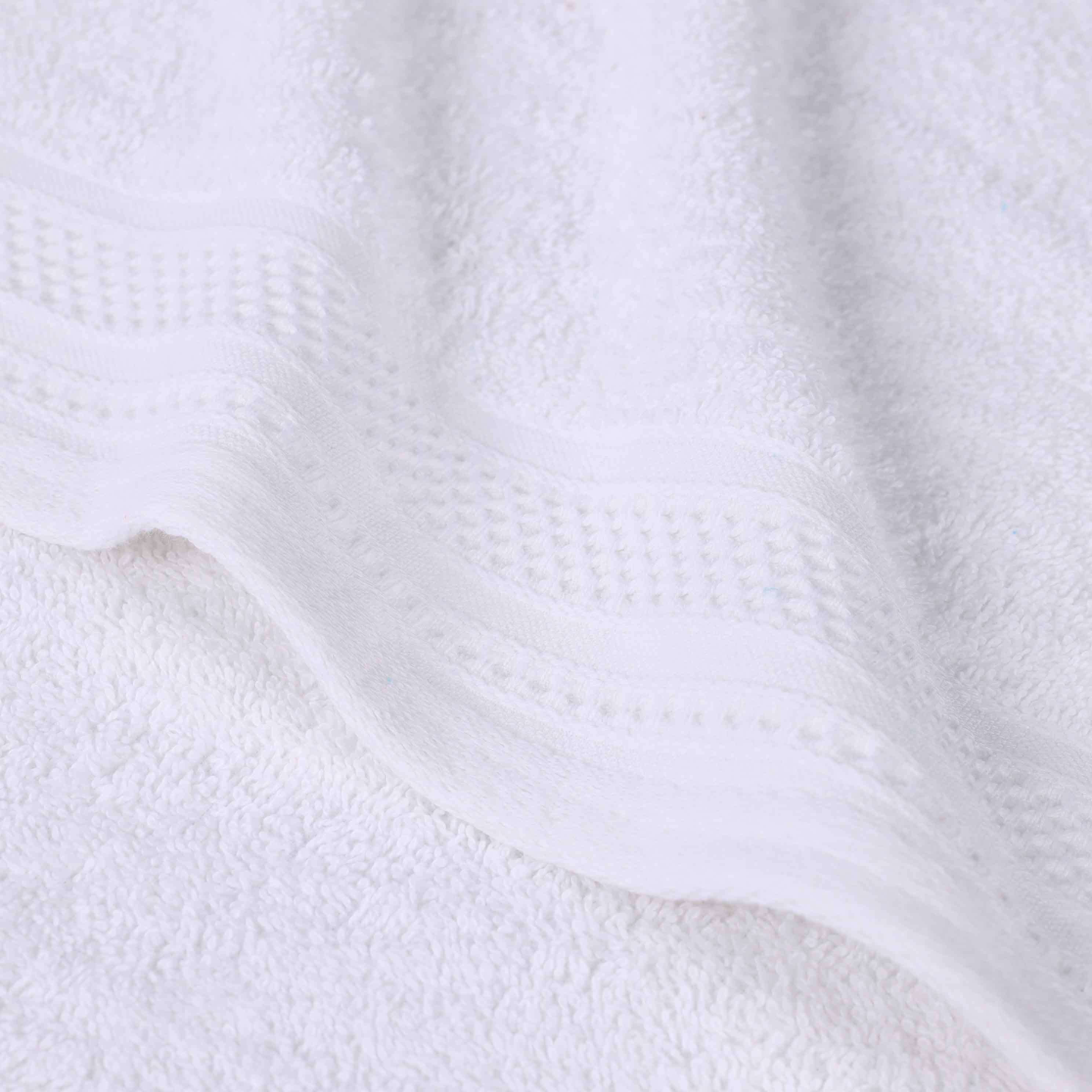 Honeycomb Textured Waffle Border Cotton Bath Towels, Set of 4 - Image 87