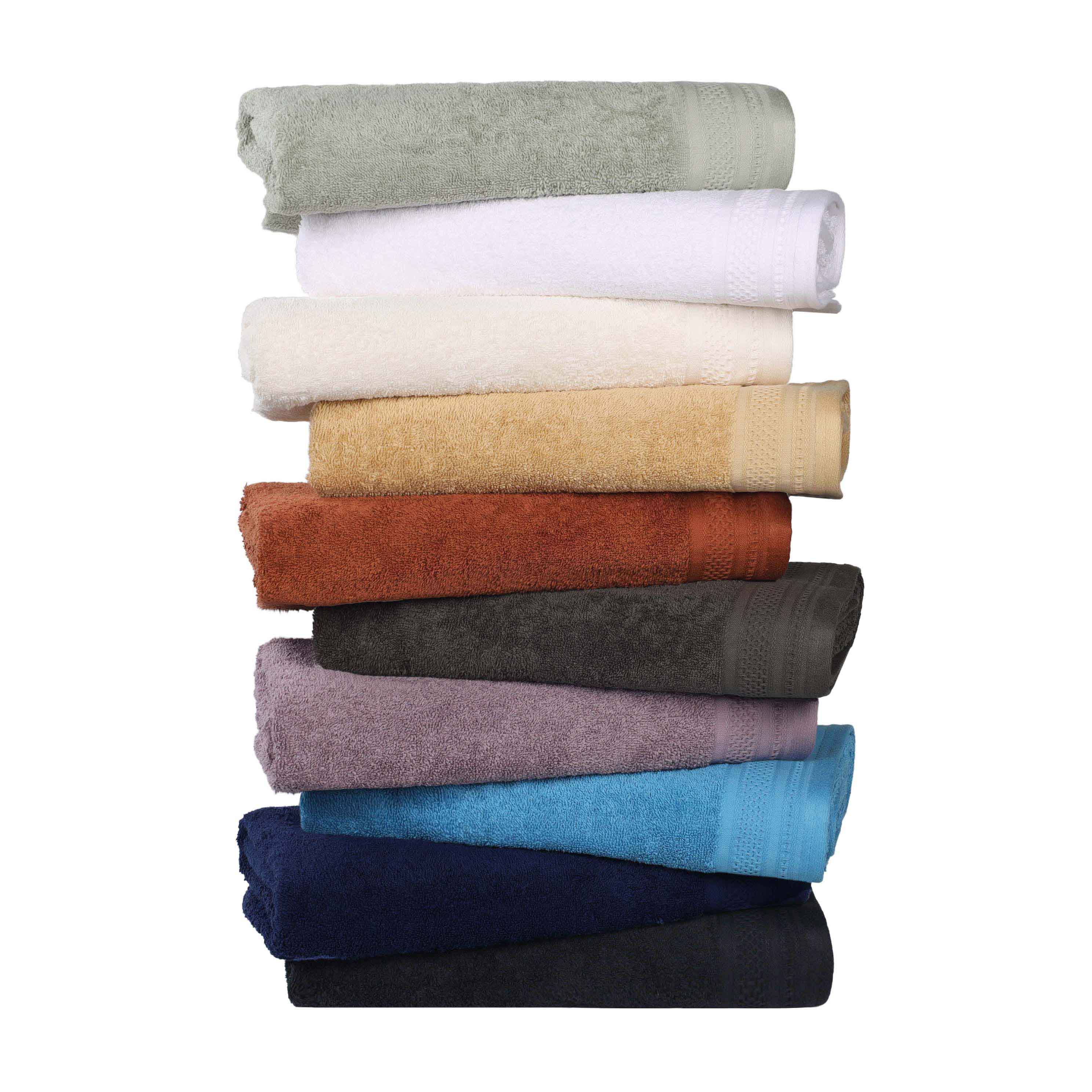 Honeycomb Textured Waffle Border Cotton Bath Towels, Set of 4 - Image 93