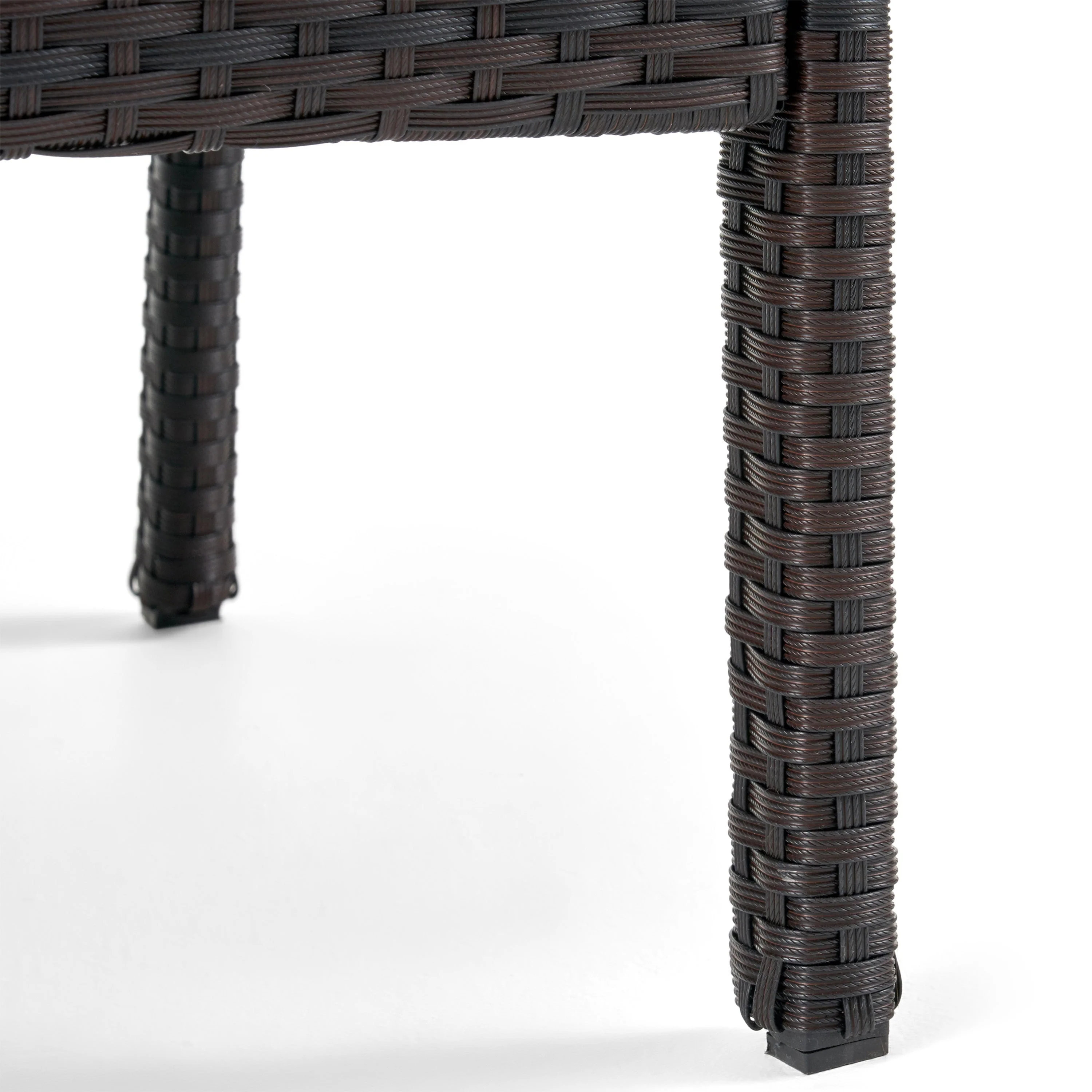 HONOLULU Brown Club Chair Set of 2 with Weather-Resistant Wicker Finish and Cushions - Image 15