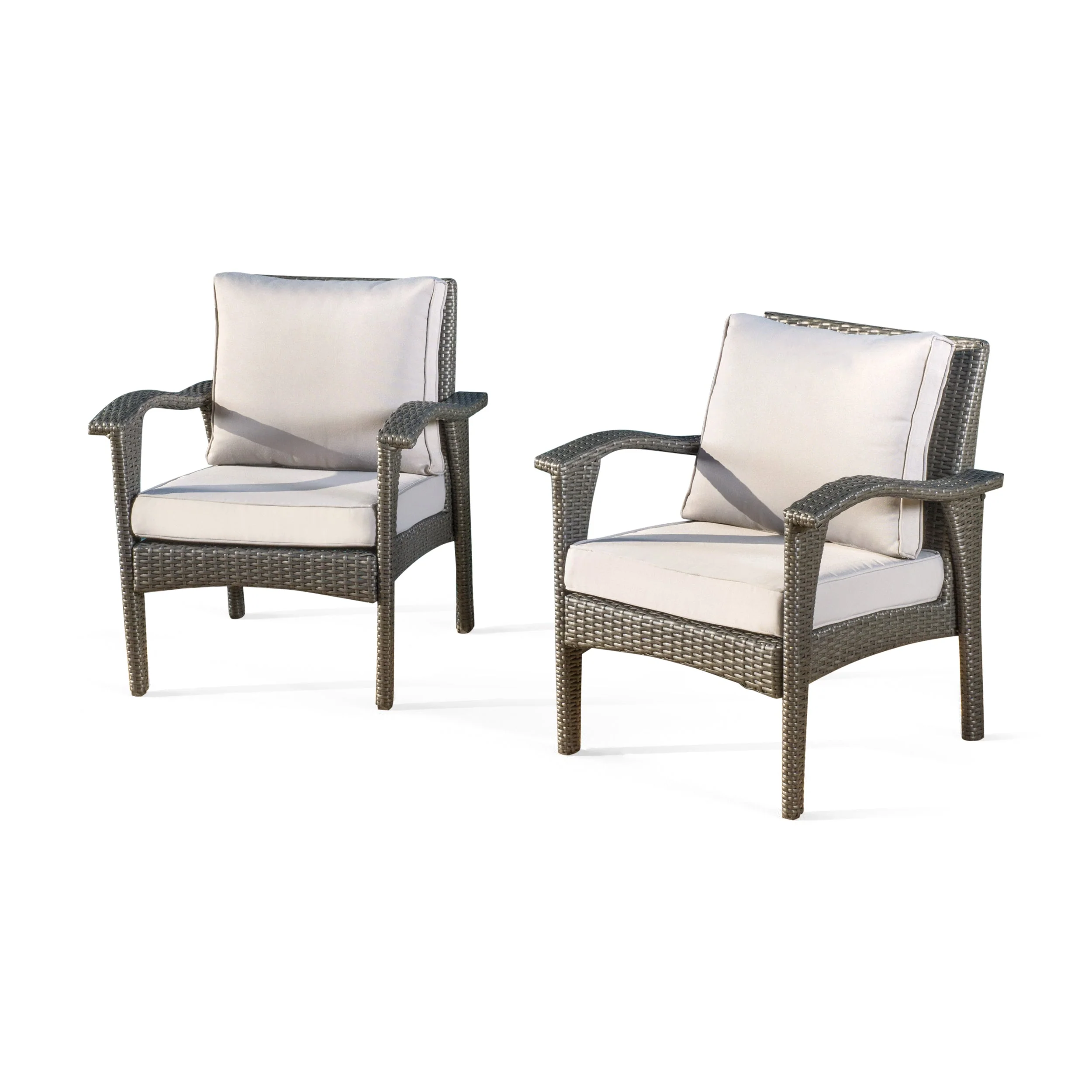 Honolulu Grey Club Chair Set of 2