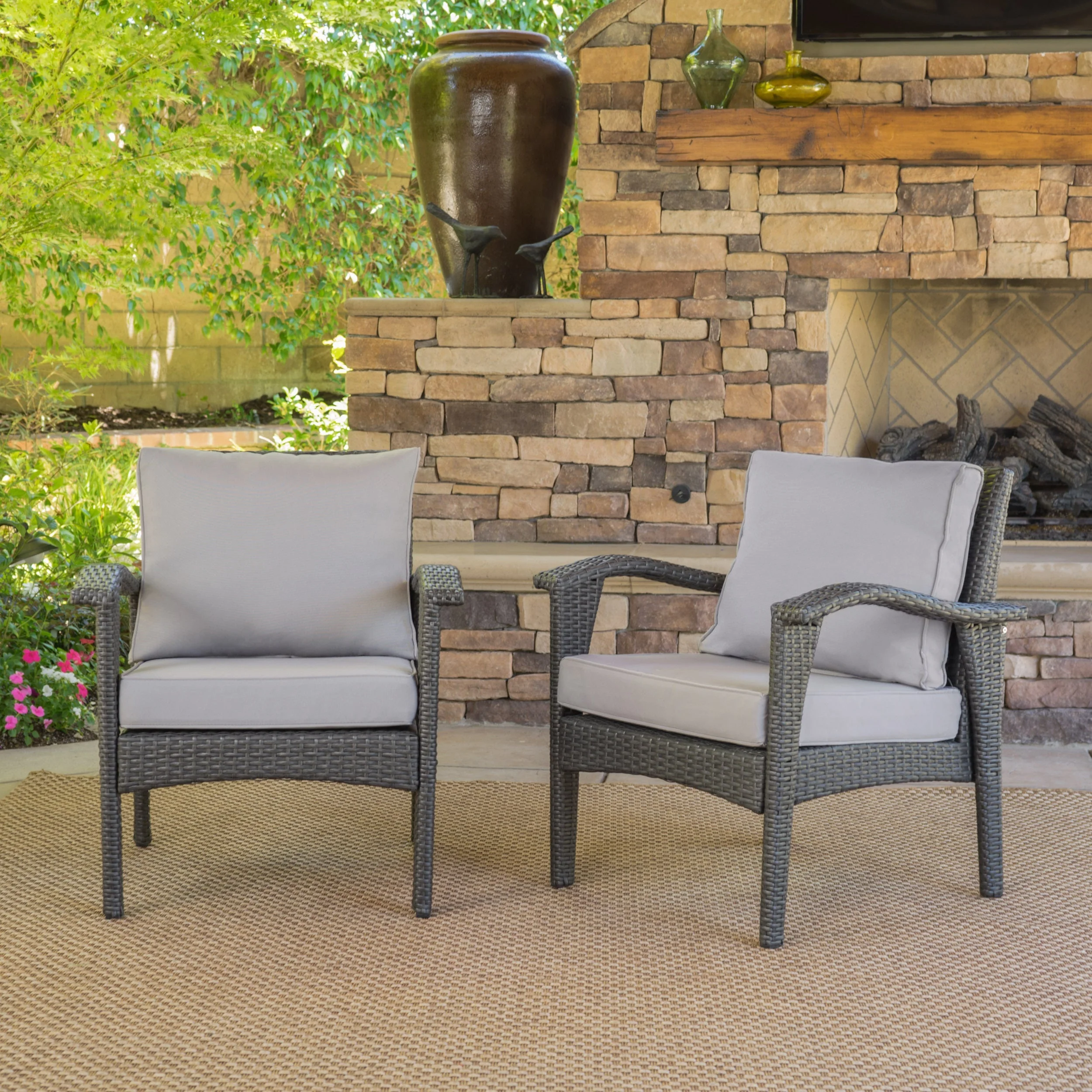 Honolulu Grey Club Chair Set of 2 - Image 3