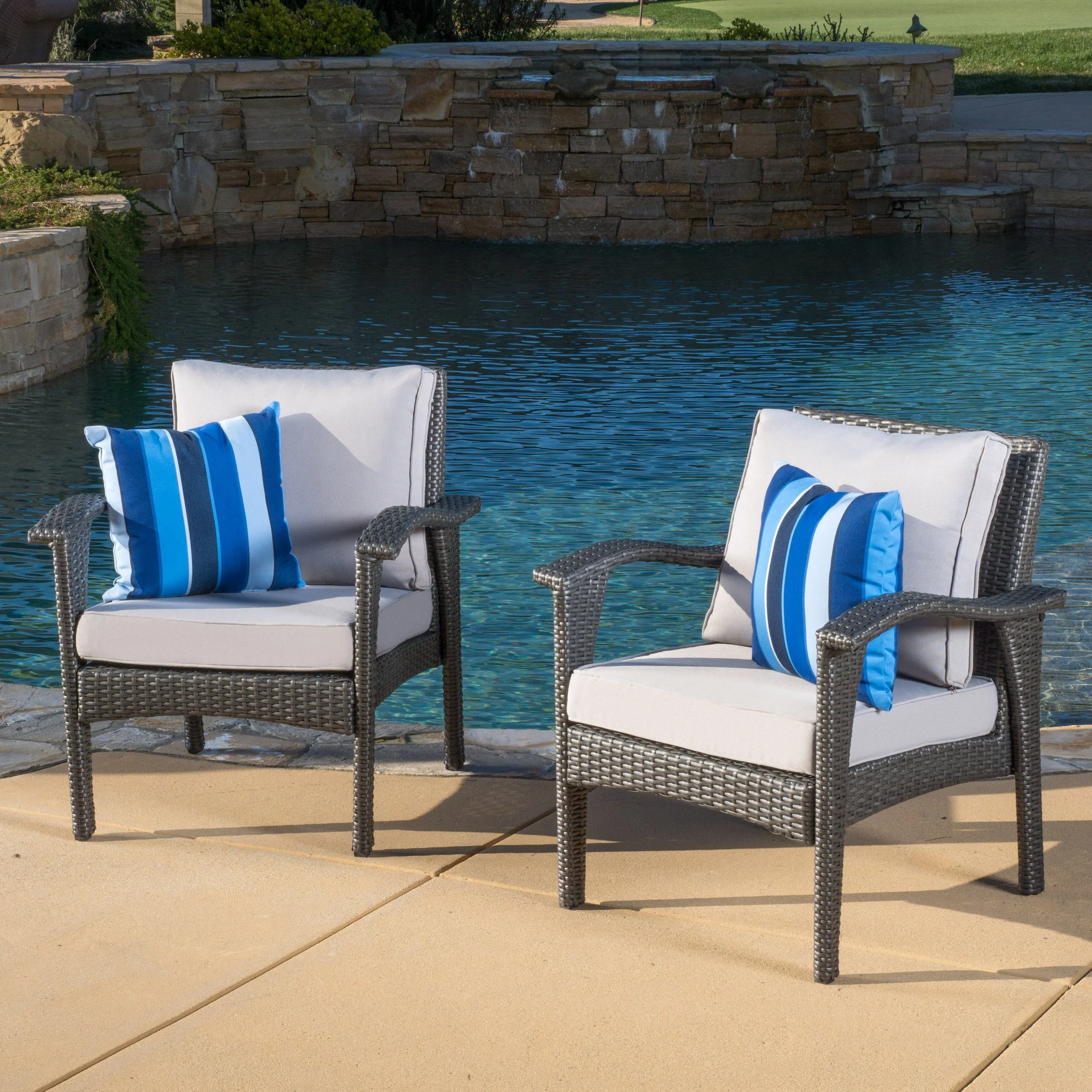 Honolulu Grey Club Chair Set of 2 - Image 4
