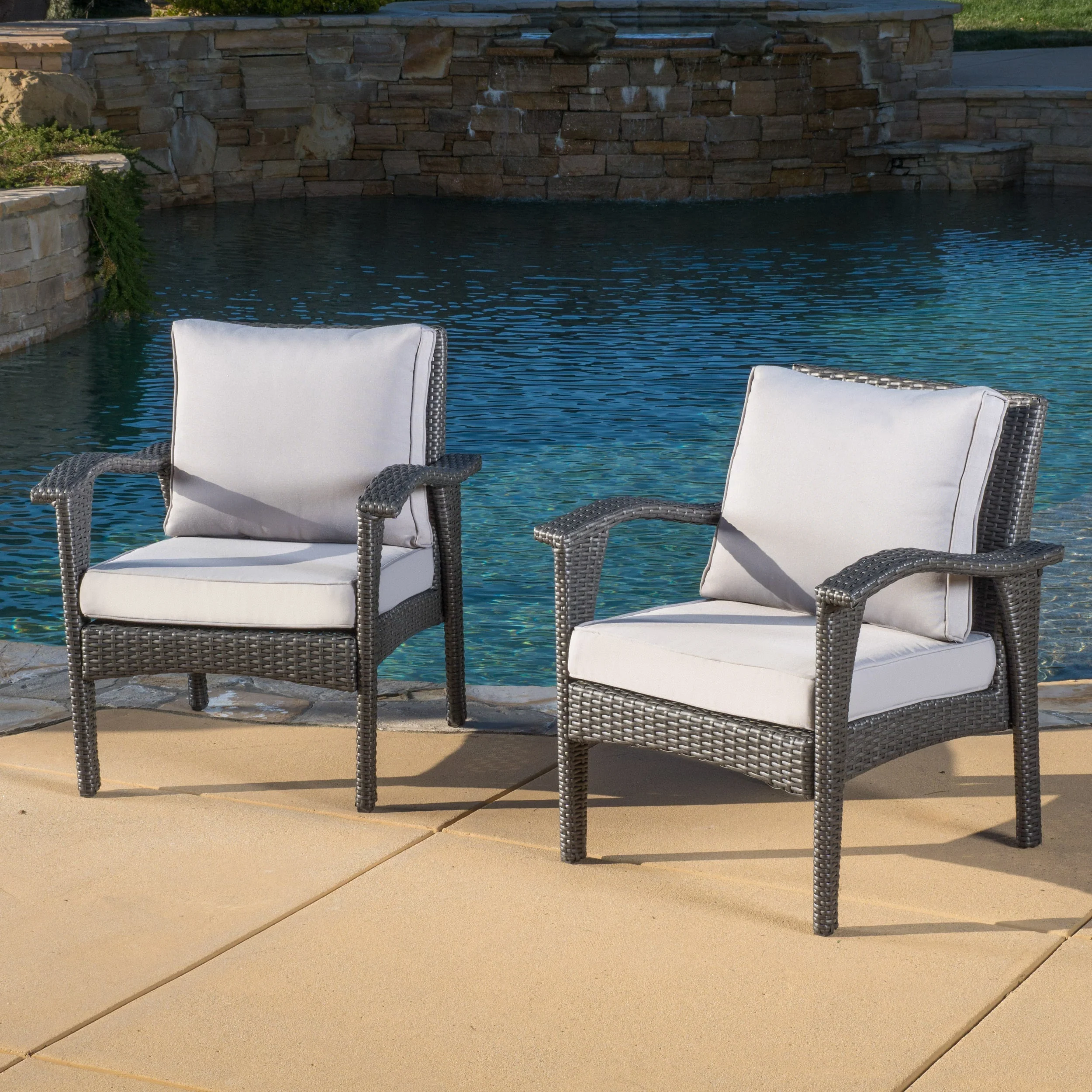 Honolulu Grey Club Chair Set of 2 - Image 5