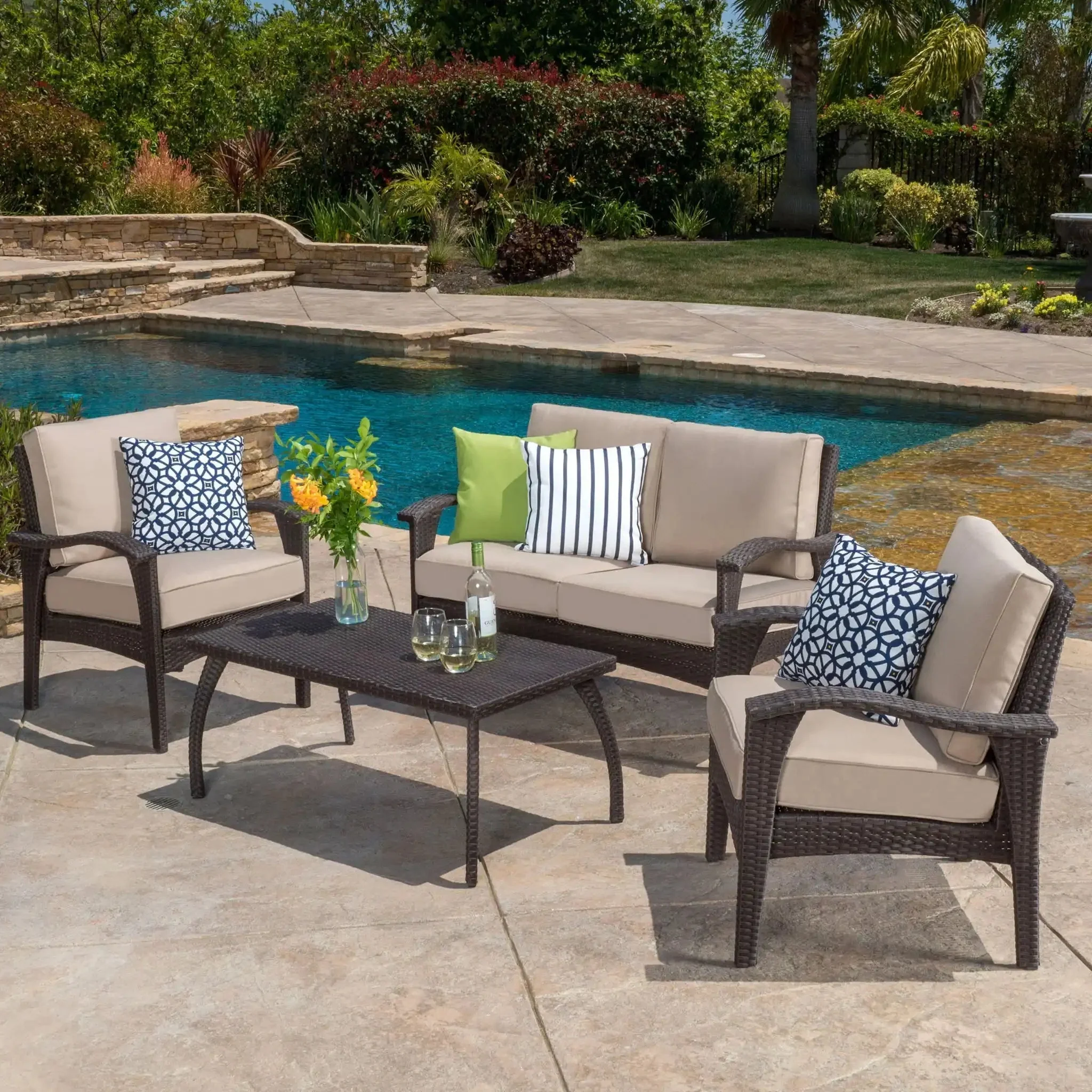 Honolulu - Wicker Set Outdoor Seating - Image 8