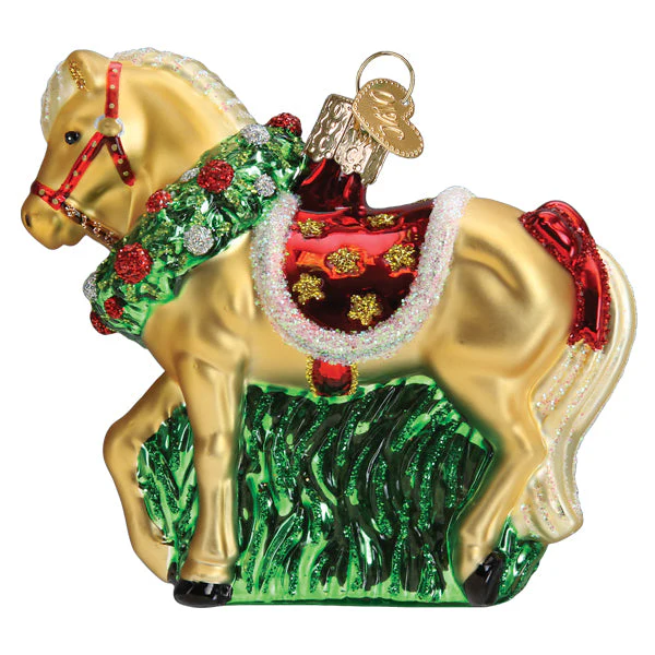 Horse With Wreath Ornament - Image 3
