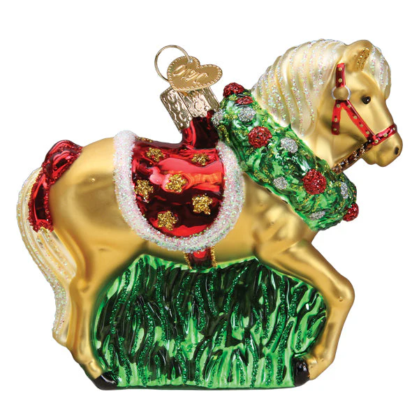 Horse With Wreath Ornament - Image 4