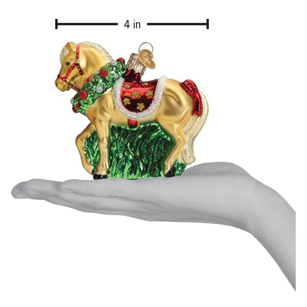 Horse With Wreath Ornament - Image 6