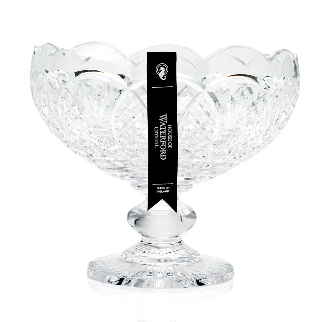 House of Waterford Harvest Moon 9" Crystal Footed Bowl - Image 3