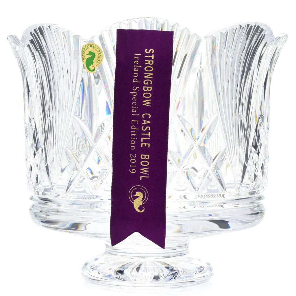 House of Waterford Strongbow 8.5" Handmade Crystal Footed Bowl - Image 2