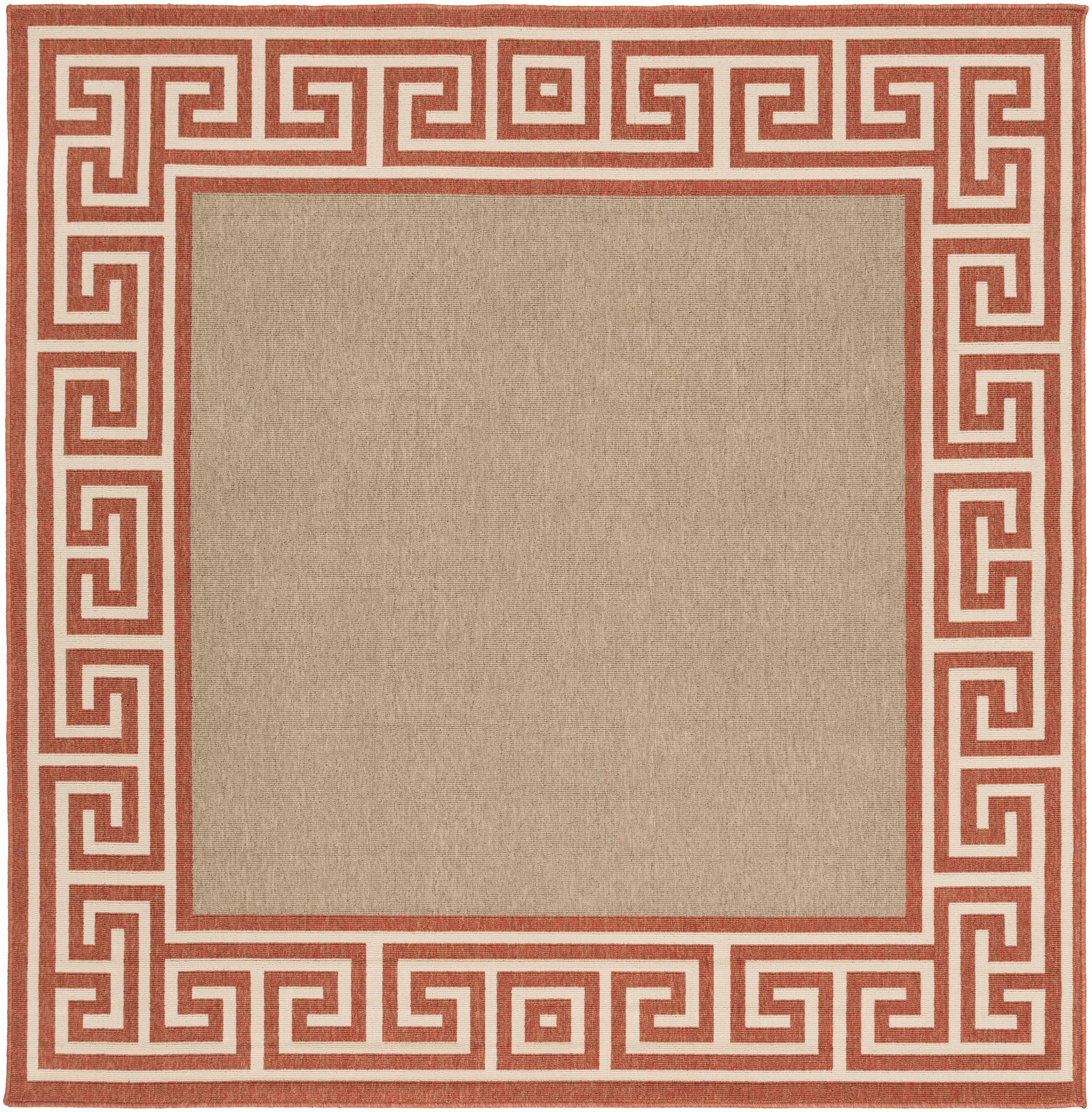 Houtz Red Border Greek Rug - Clearance - Image 4