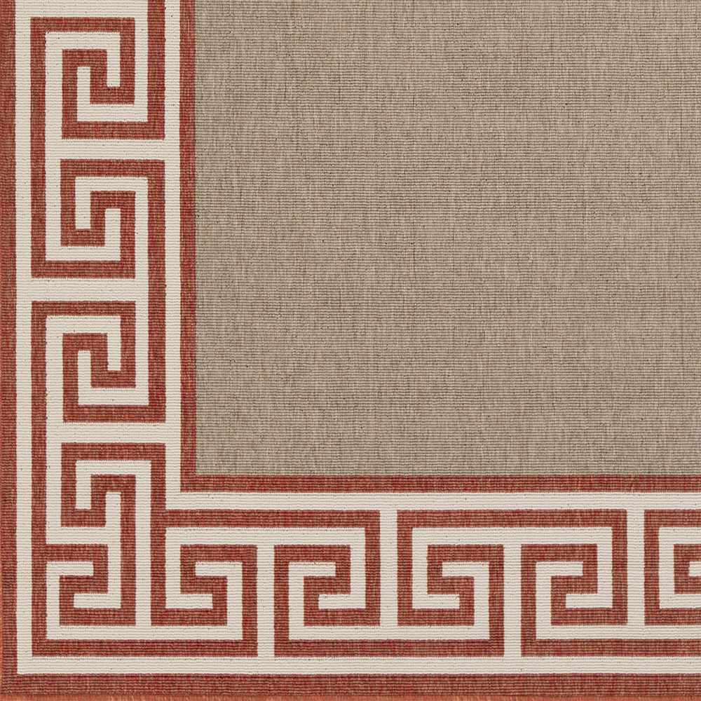 Houtz Red Border Greek Rug - Clearance - Image 9