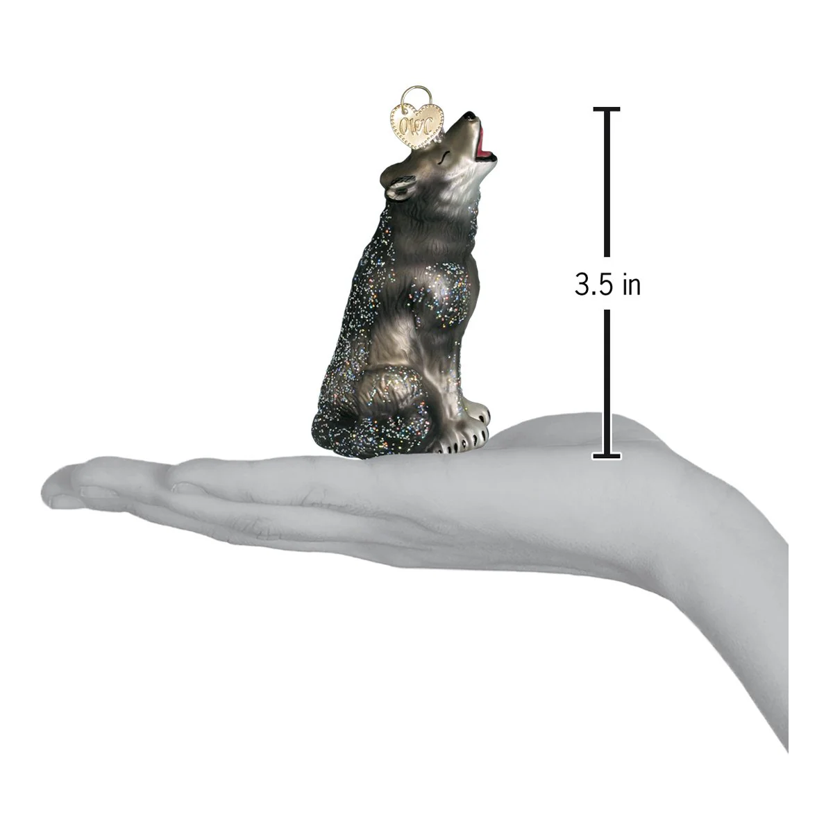 Howling Wolf Ornament - Image 5