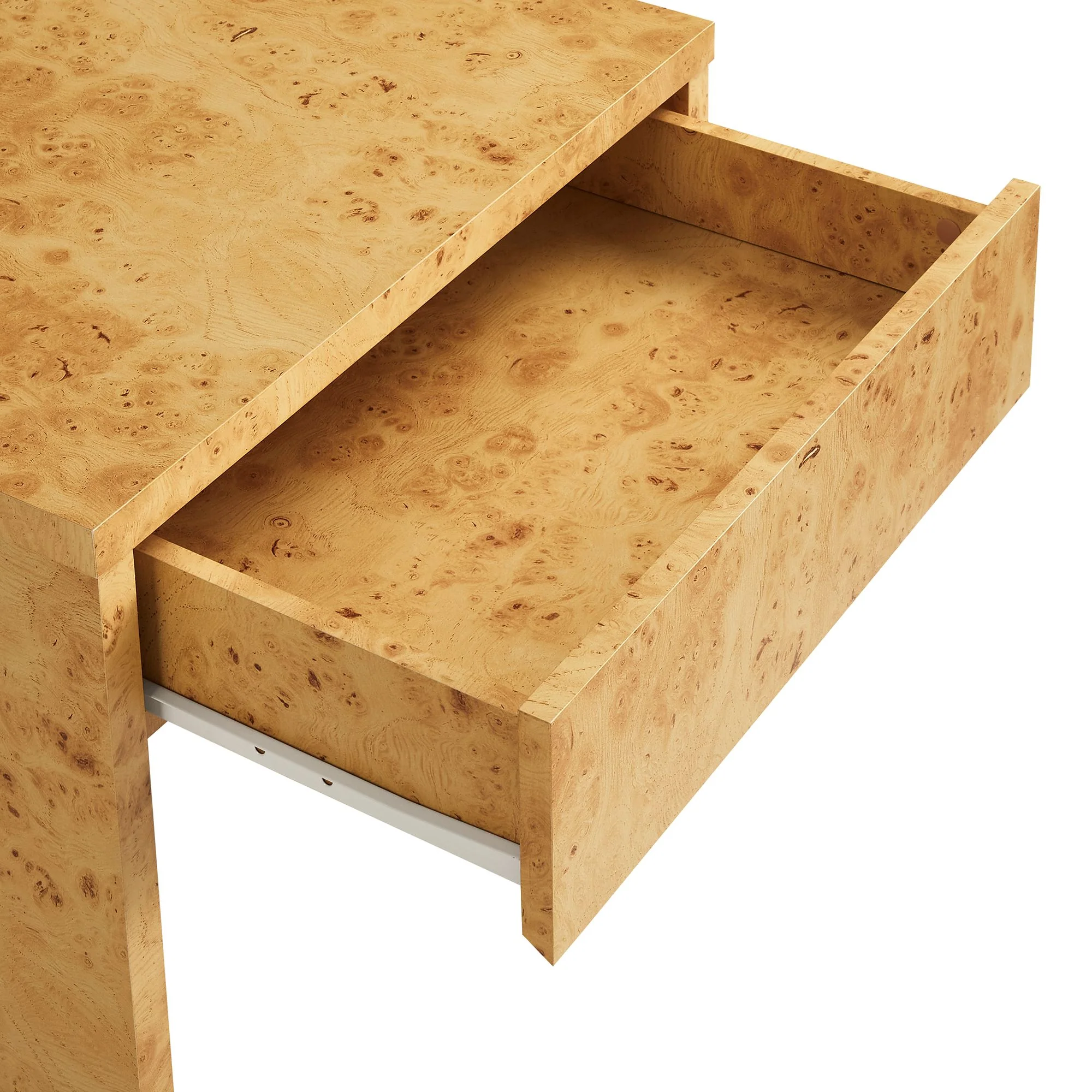 Hudson 1-Drawer Burl Wood Nightstand by Modway - Image 7