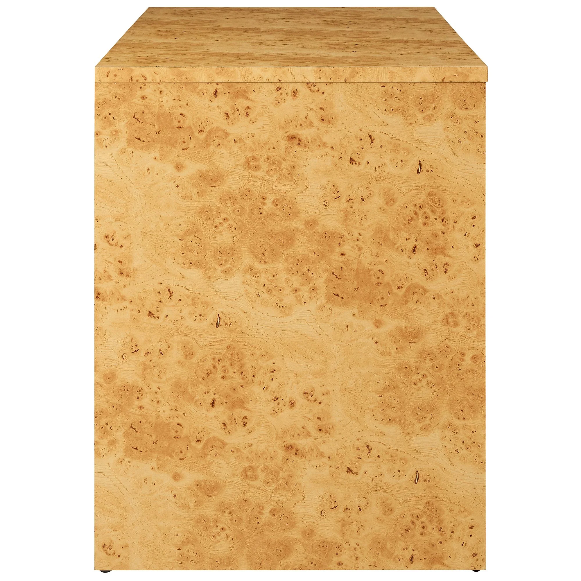 Hudson 2-Drawer Burl Wood Desk by Modway - Image 5