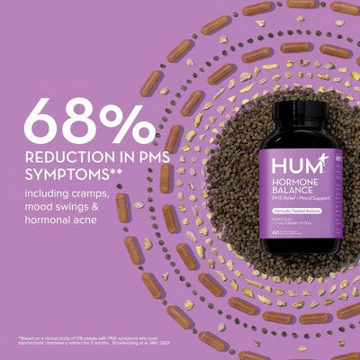 HUM Nutrition Hormone Balance Vegan Capsules 60ct for PMS Relief and Mood Support - Image 3