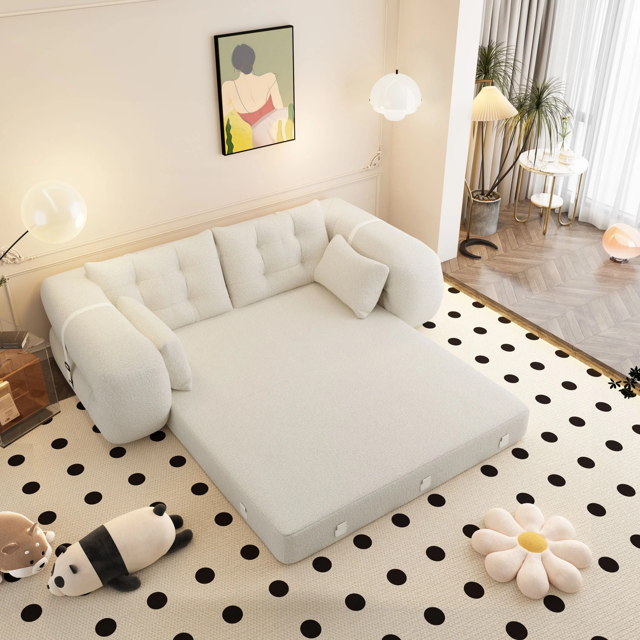 Human Dog Bed, Multi Functional Foldable Sofa Bed, 3 In 1 - Image 12