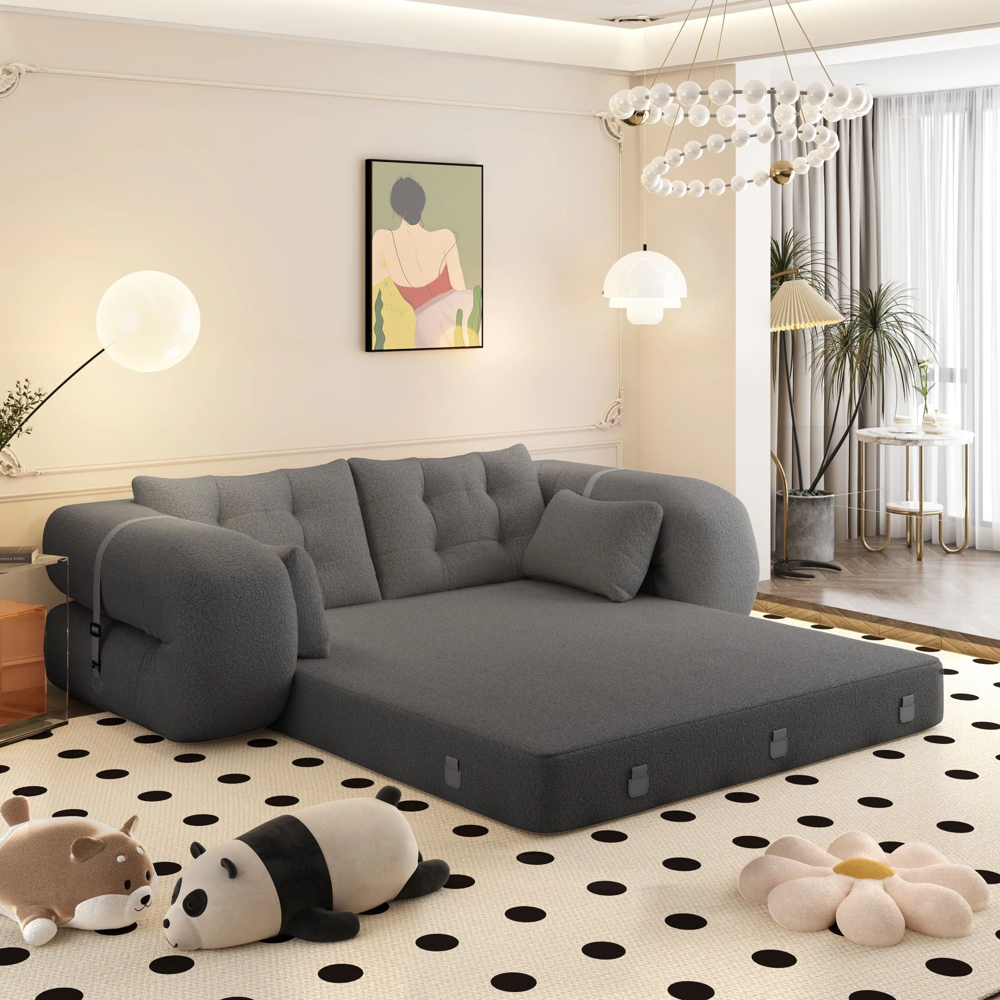 Human Dog Bed, Multi Functional Foldable Sofa Bed, 3 In 1 - Image 5