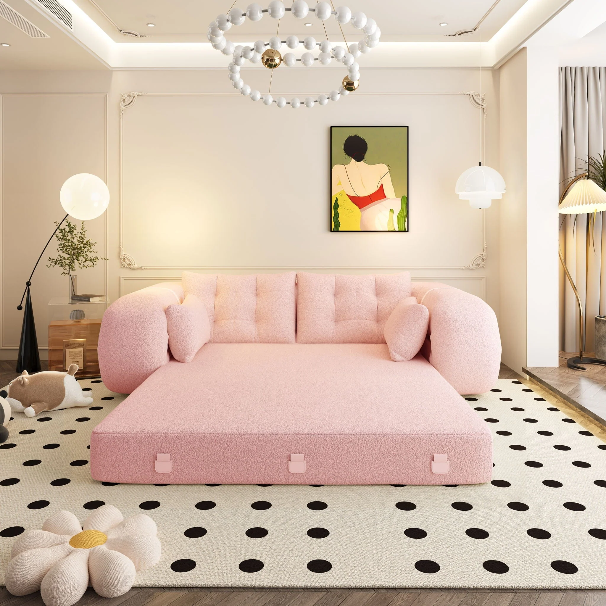 Human Dog Bed, Multi Functional Foldable Sofa Bed, 3 In 1 - Image 9