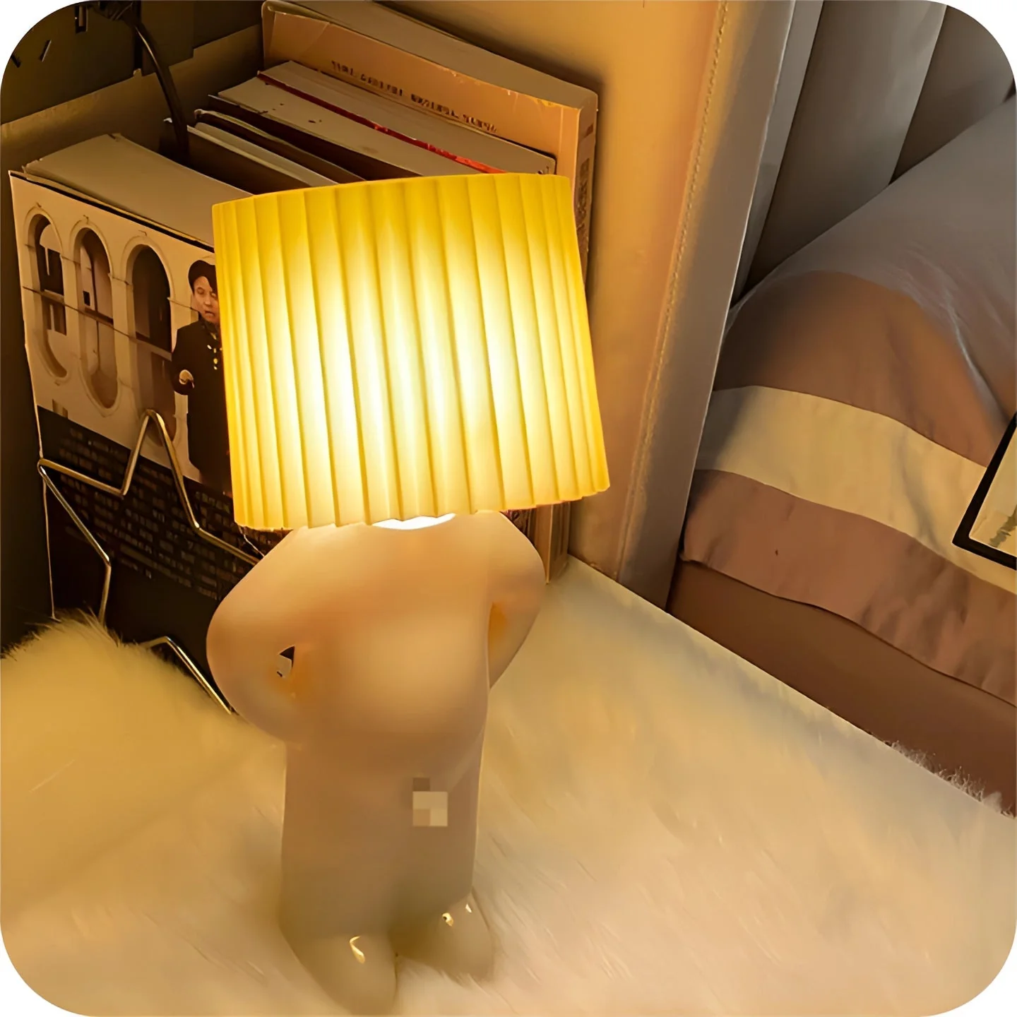 Human Shaped Table Lamp Wireless Battery Operated Novelty Light - Image 10