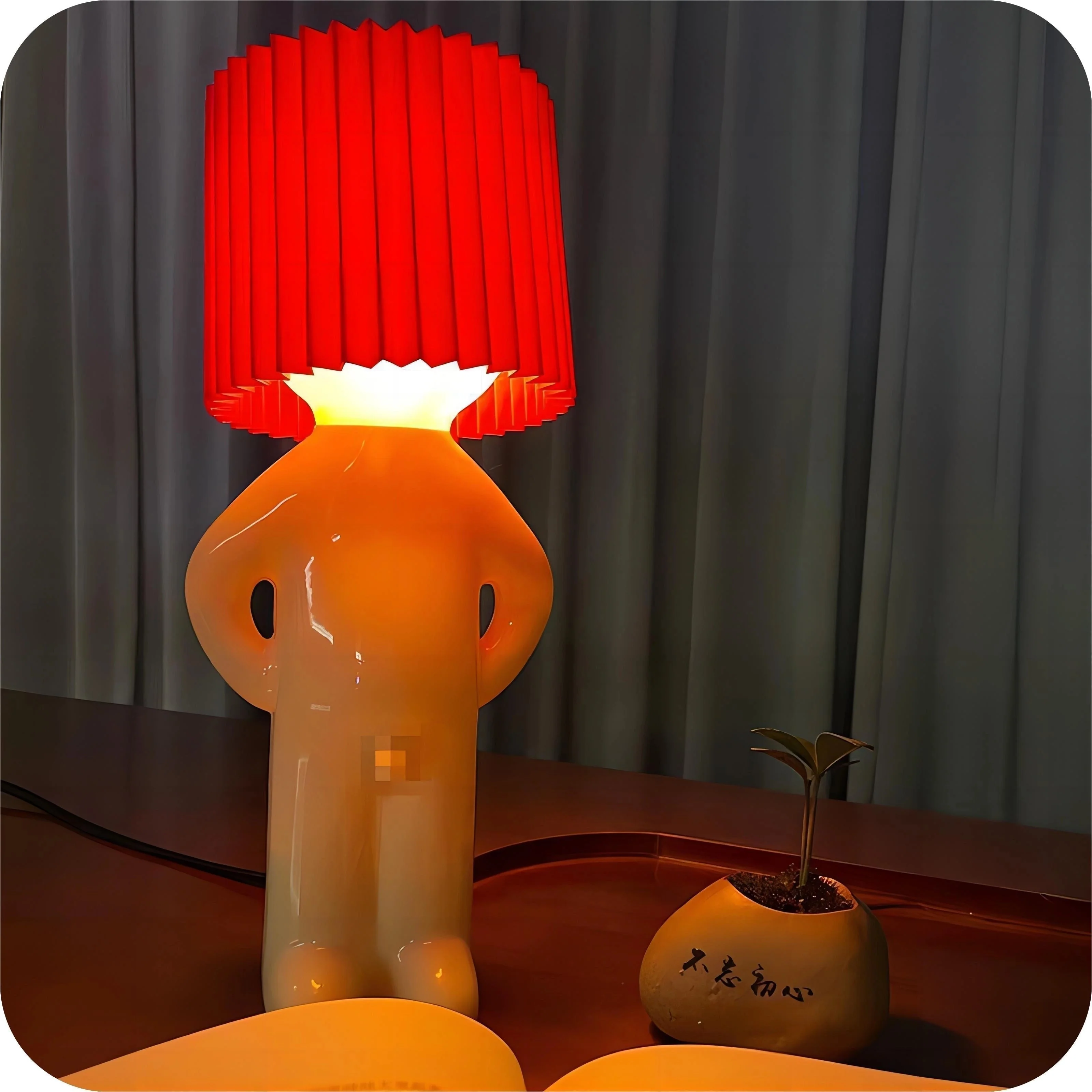 Human Shaped Table Lamp Wireless Battery Operated Novelty Light - Image 11