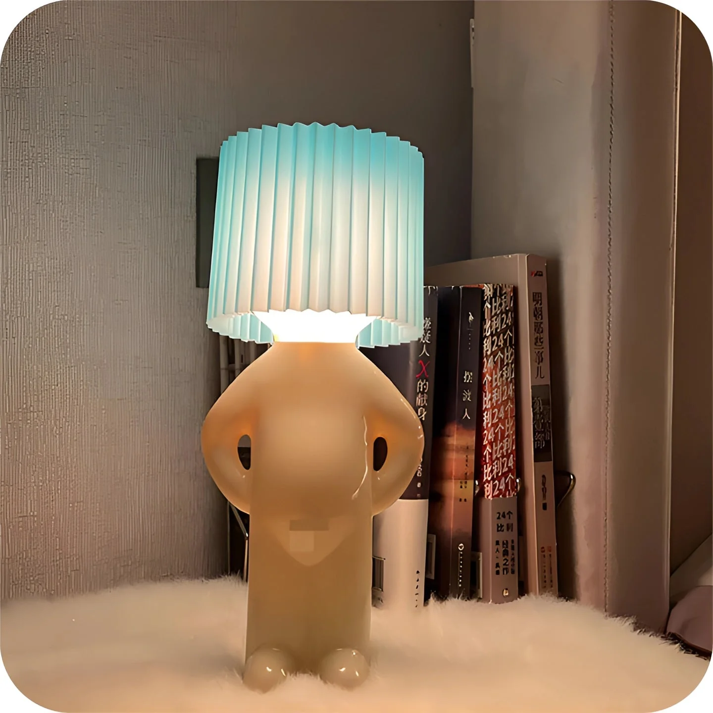 Human Shaped Table Lamp Wireless Battery Operated Novelty Light - Image 5