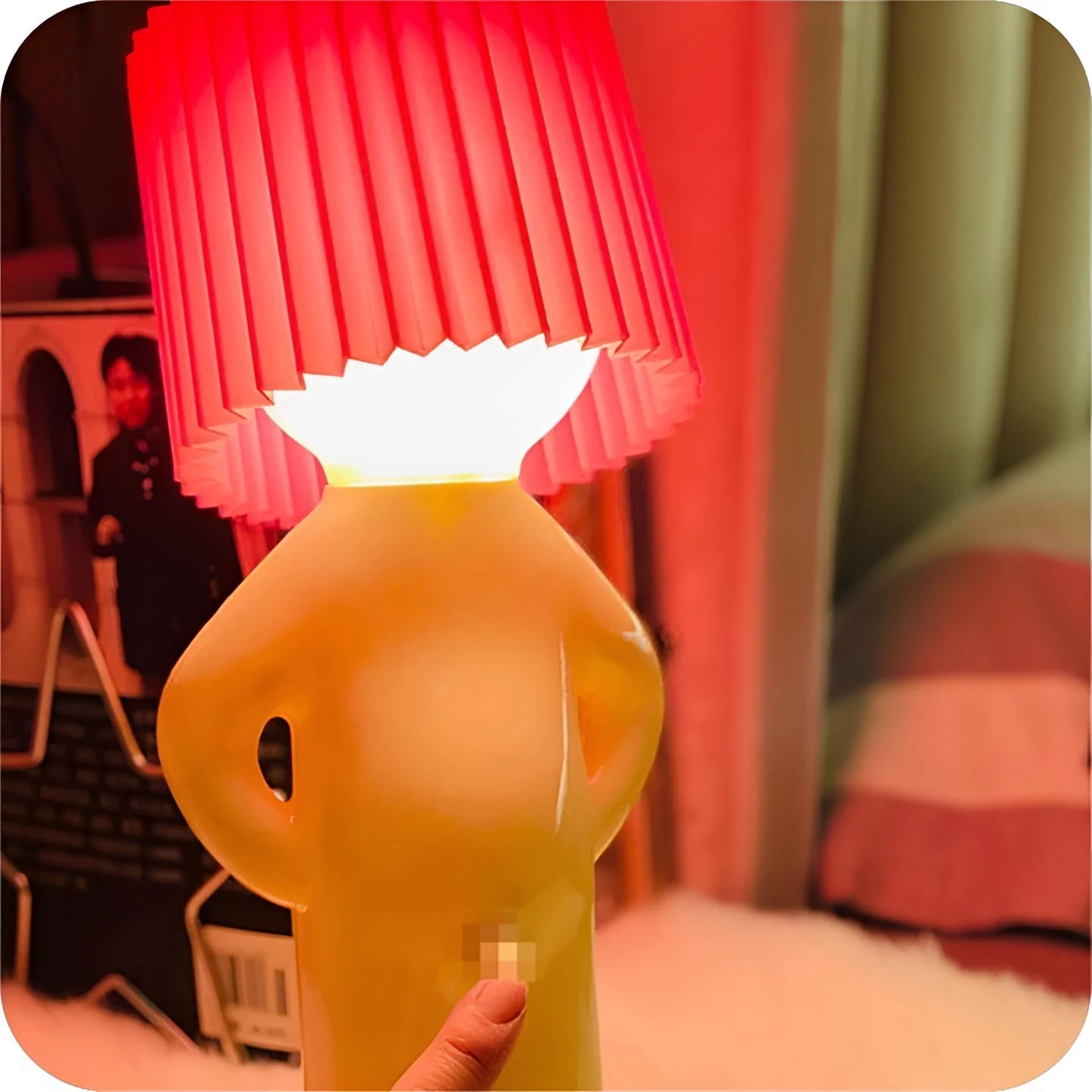 Human Shaped Table Lamp Wireless Battery Operated Novelty Light - Image 6