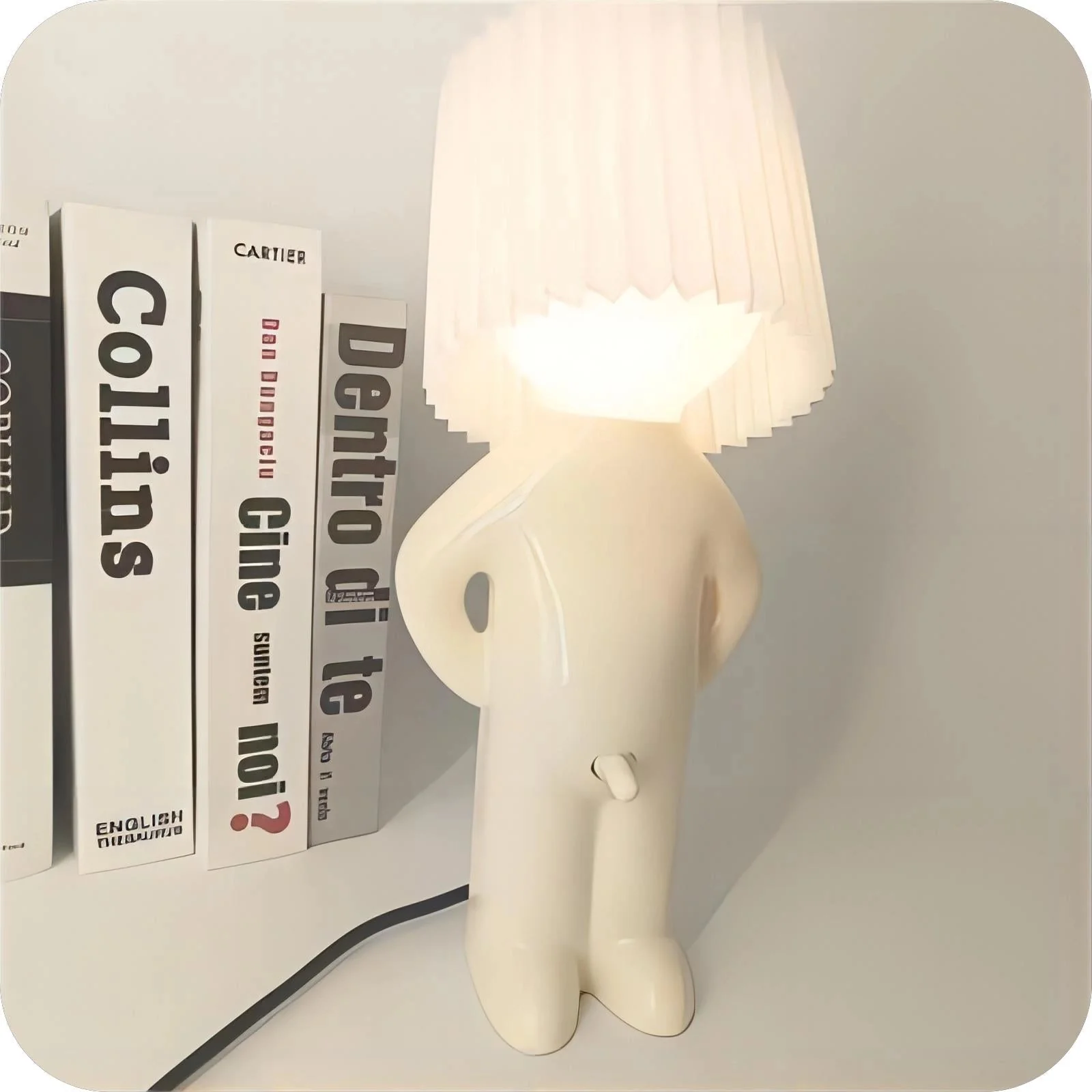 Human Shaped Table Lamp Wireless Battery Operated Novelty Light - Image 9