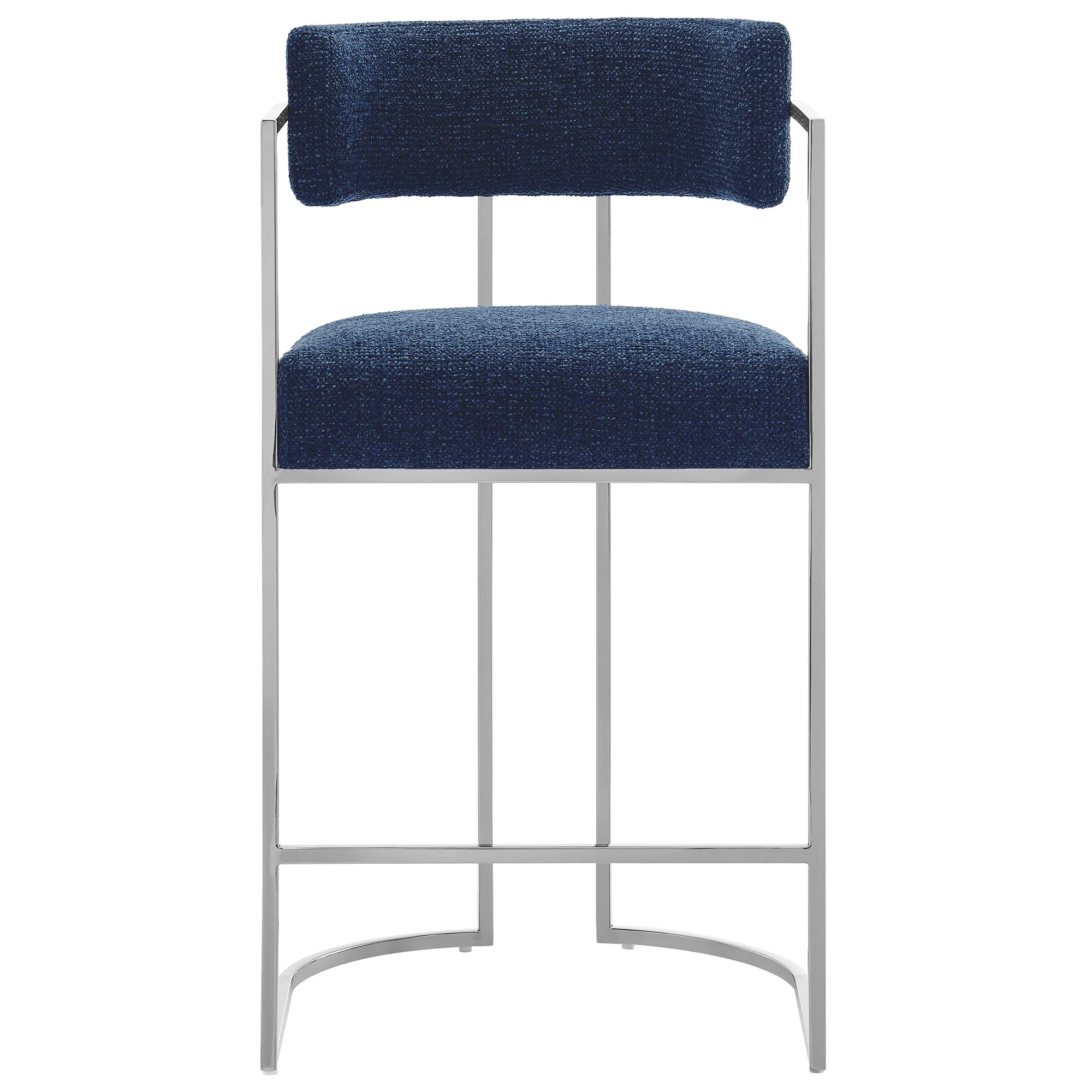 Huron Curved Back Fabric and Metal Counter Stool by Modway - Image 10