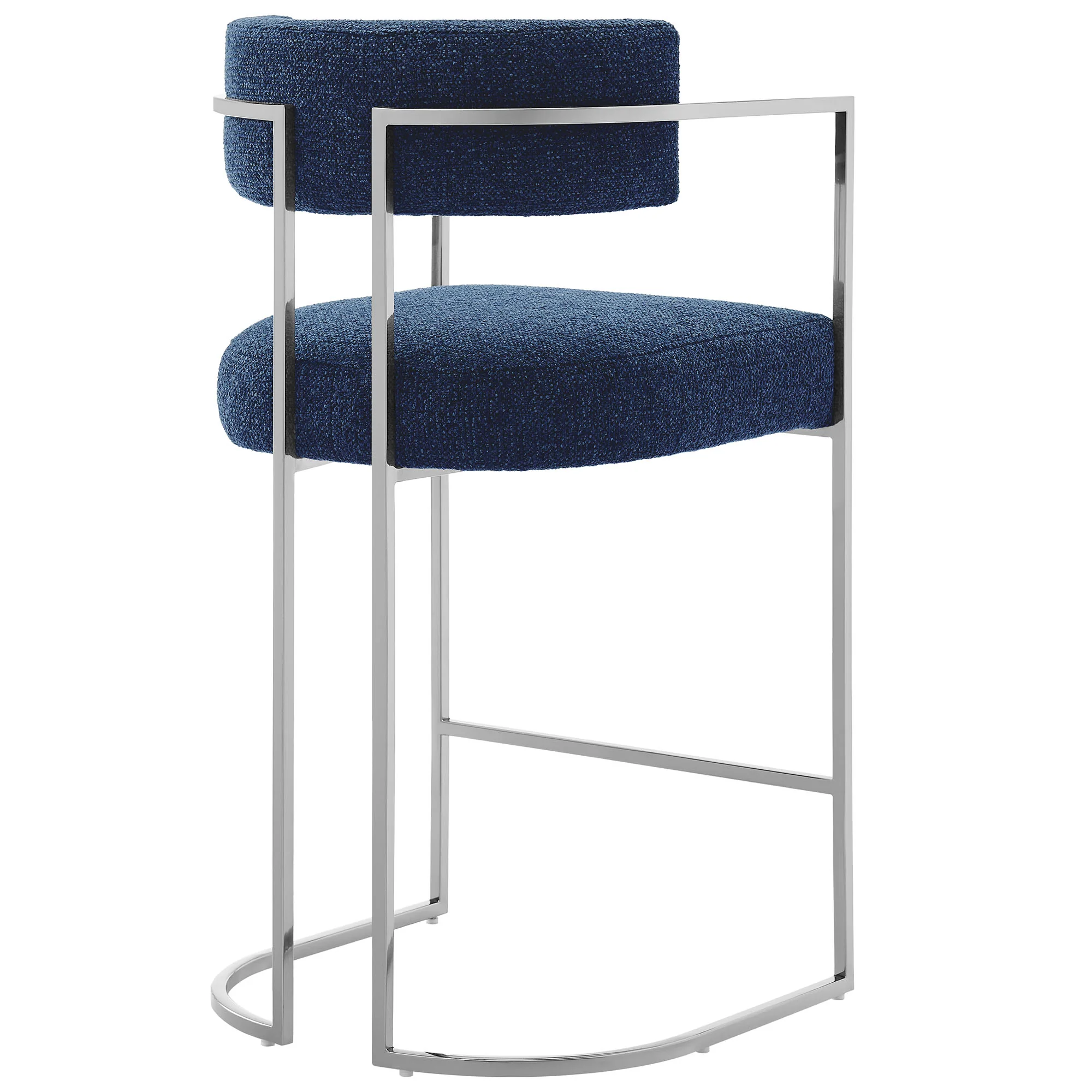 Huron Curved Back Fabric and Metal Counter Stool by Modway - Image 13