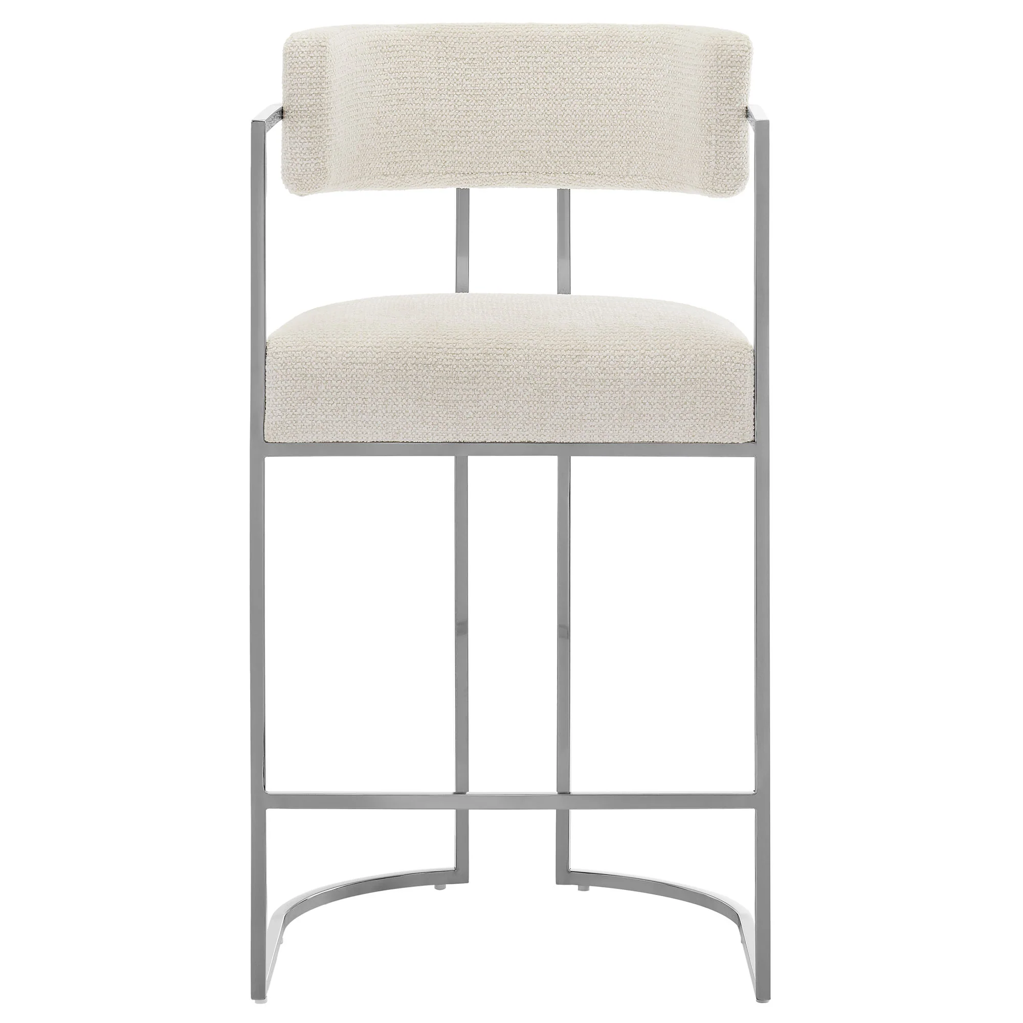 Huron Curved Back Fabric and Metal Counter Stool by Modway - Image 8