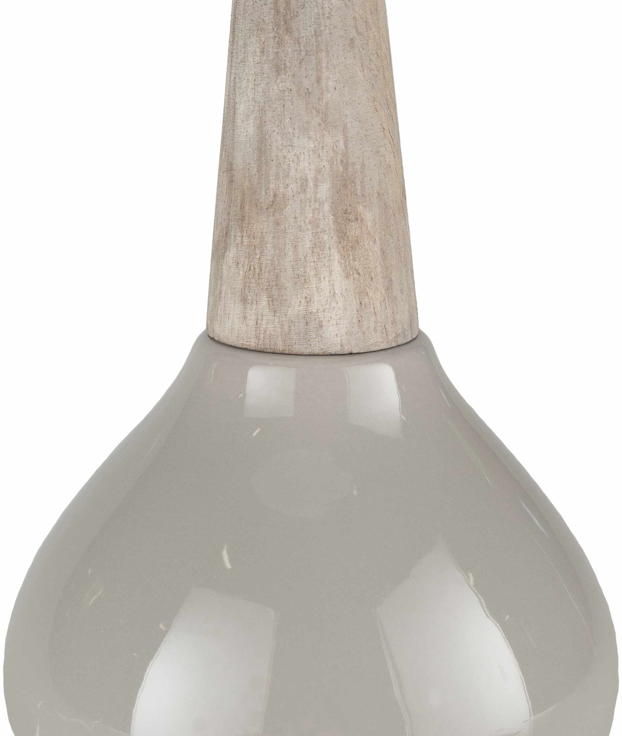 Hydesville Gray Ceramic Table Lamp - Image 3