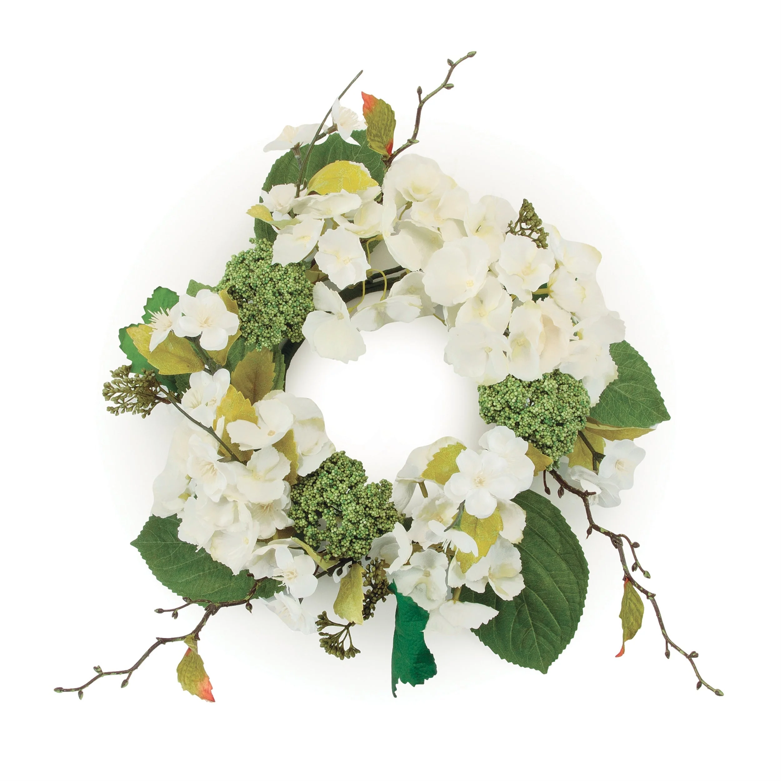 Hydrangea Floral Candle Ring (Set of 2) - Image 2