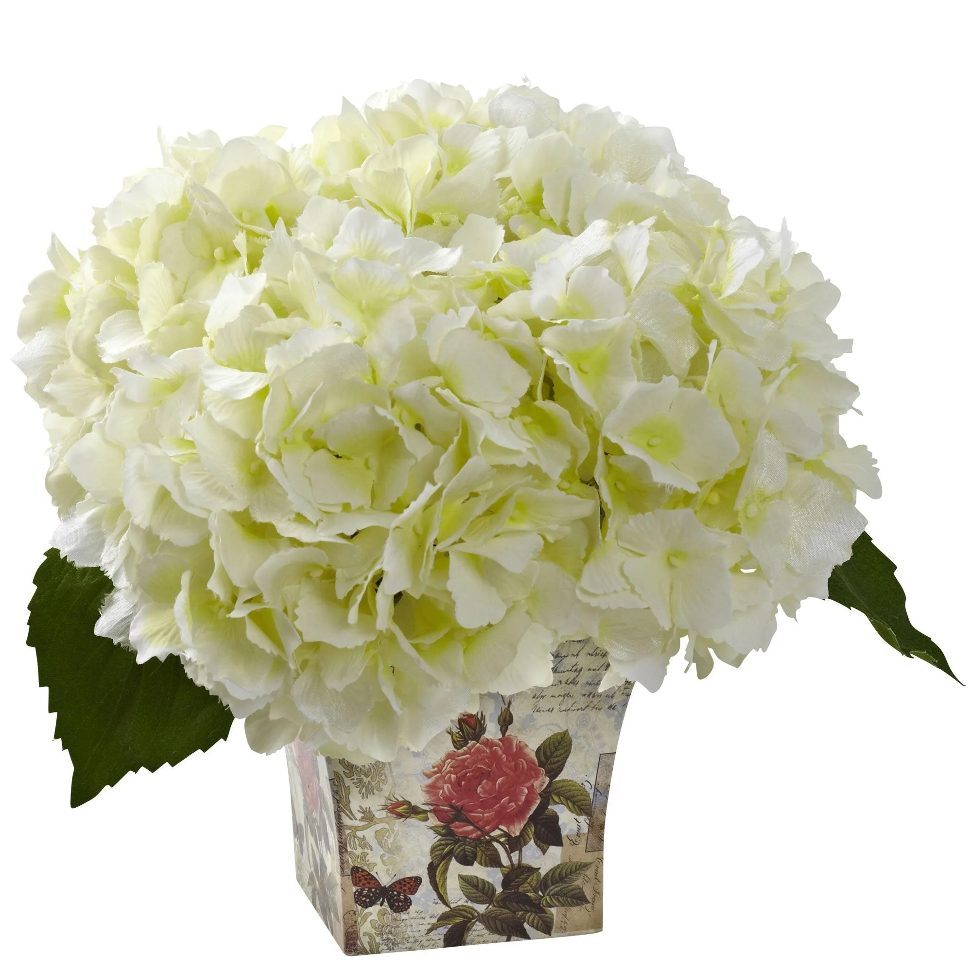 Hydrangea with Floral Planter - Image 2