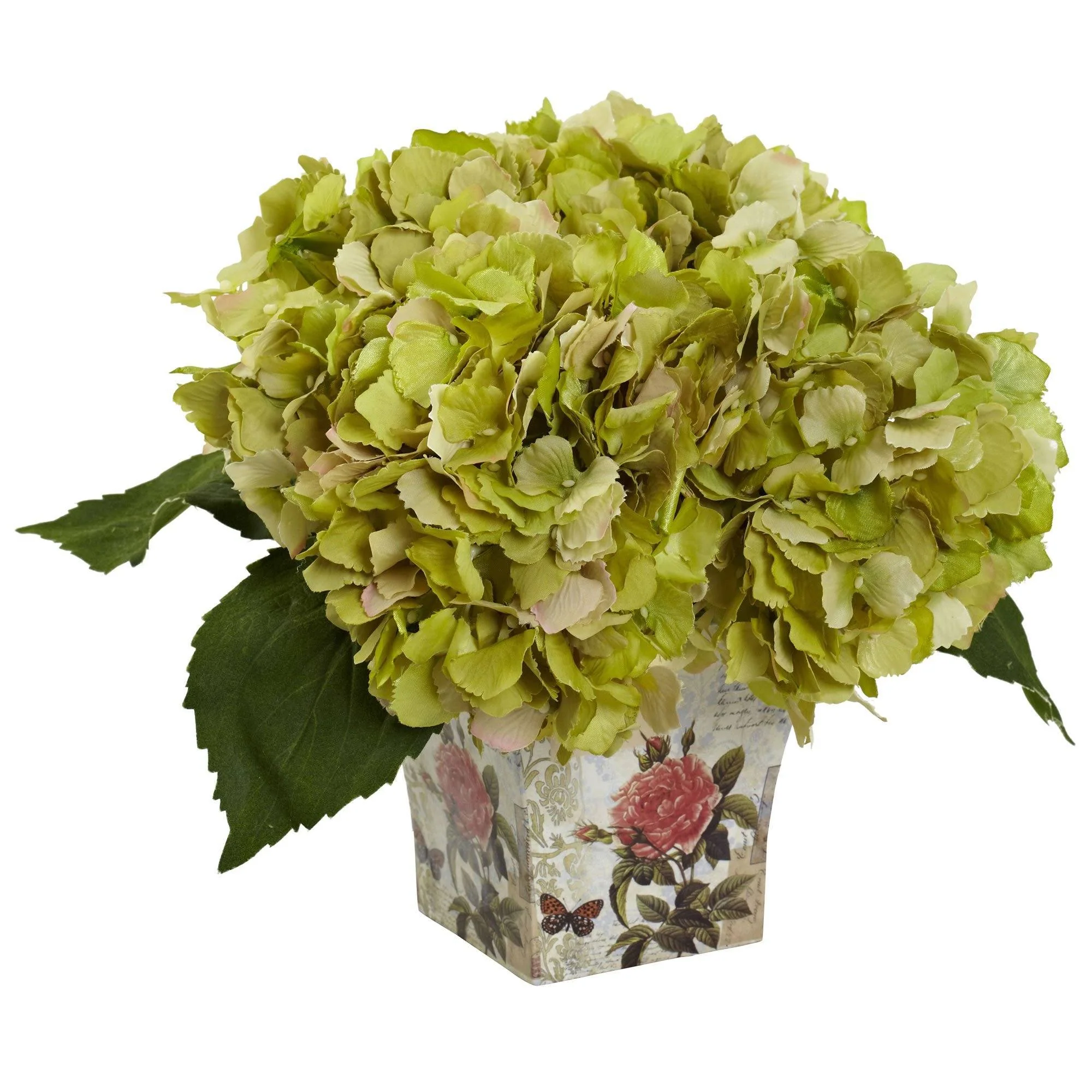 Hydrangea with Floral Planter - Image 3