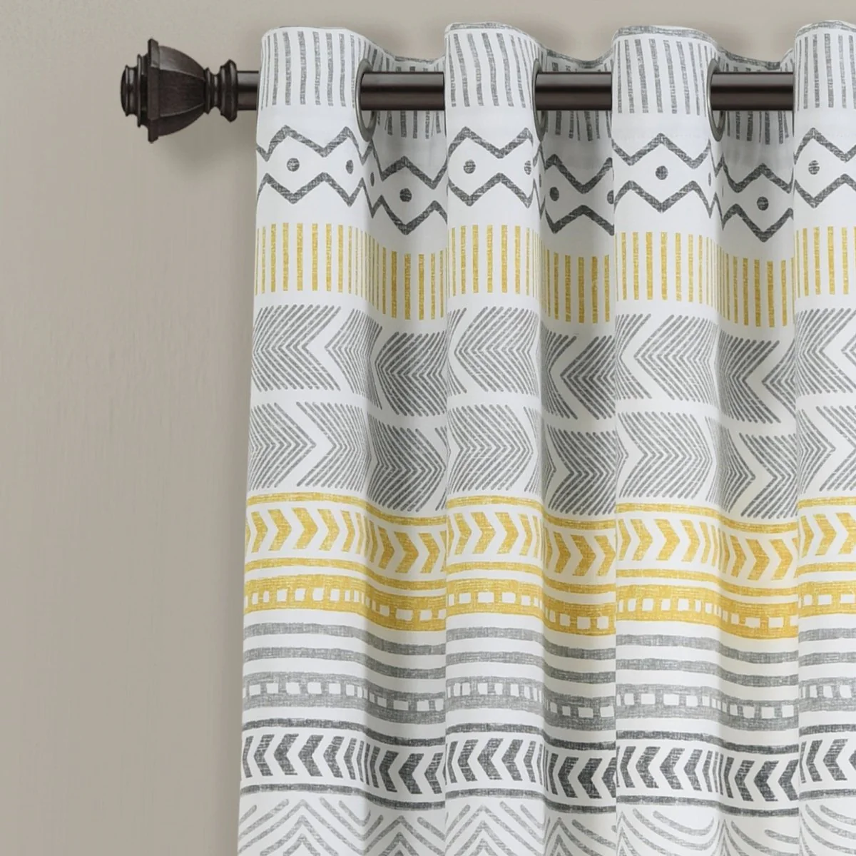 Hygge Geo Light Filtering Window Curtain Panel Set - Image 11