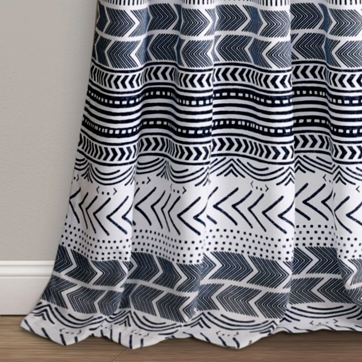 Hygge Geo Light Filtering Window Curtain Panel Set - Image 5