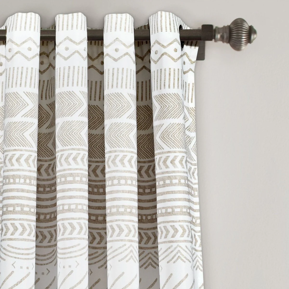 Hygge Geo Light Filtering Window Curtain Panel Set - Image 8